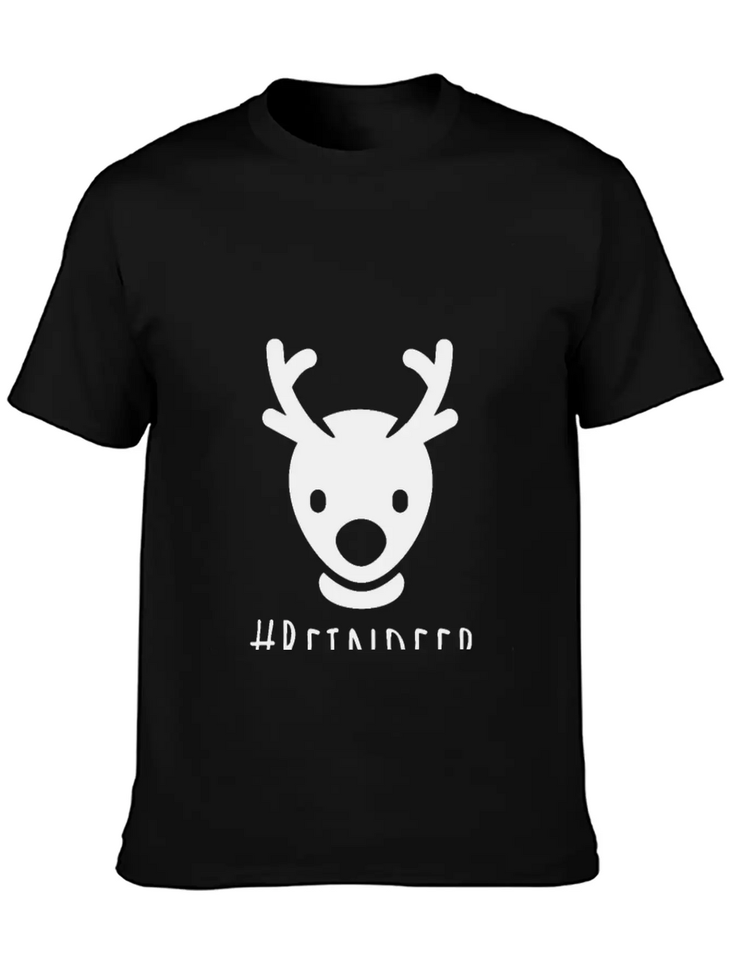 Reindeer Breathable Soft Cotton T-Shirt – Timeless Casual Look