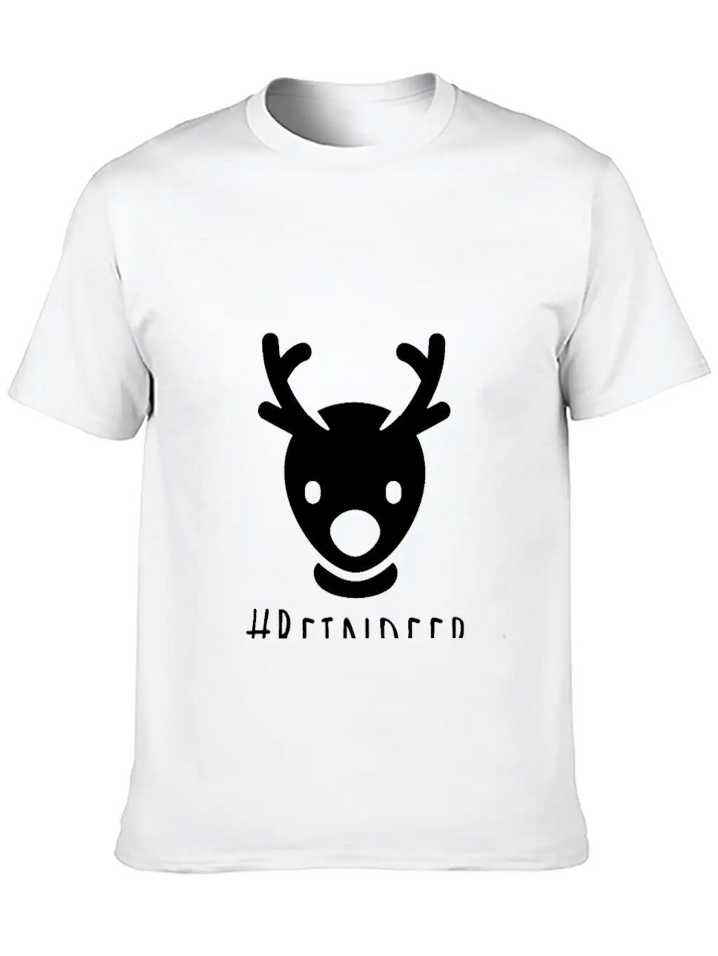 Reindeer Breathable Soft Cotton T-Shirt – Timeless Casual Look