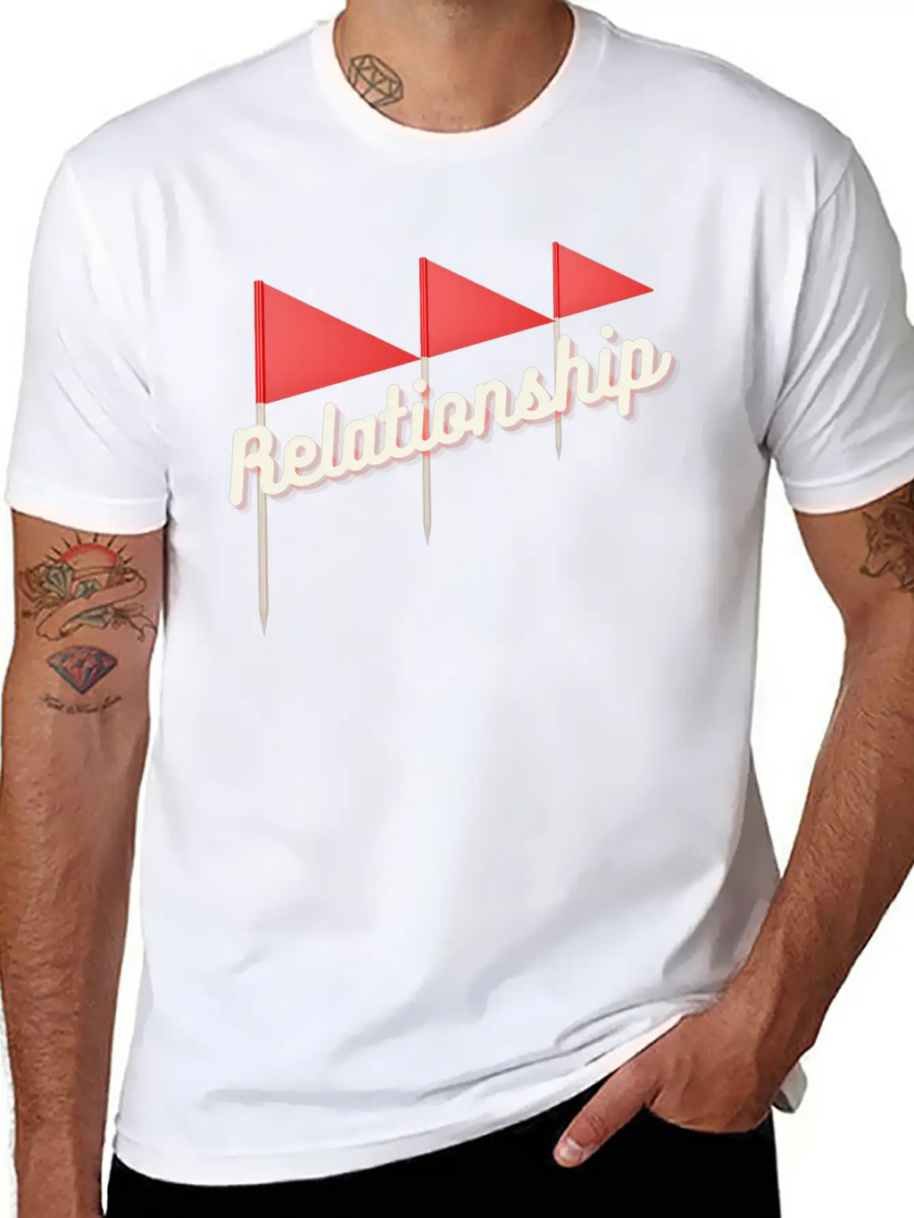 Relationship Red Flags, Red Flag Shirt Timeless Short Sleeve Tee – Comfy And Minimalist Design