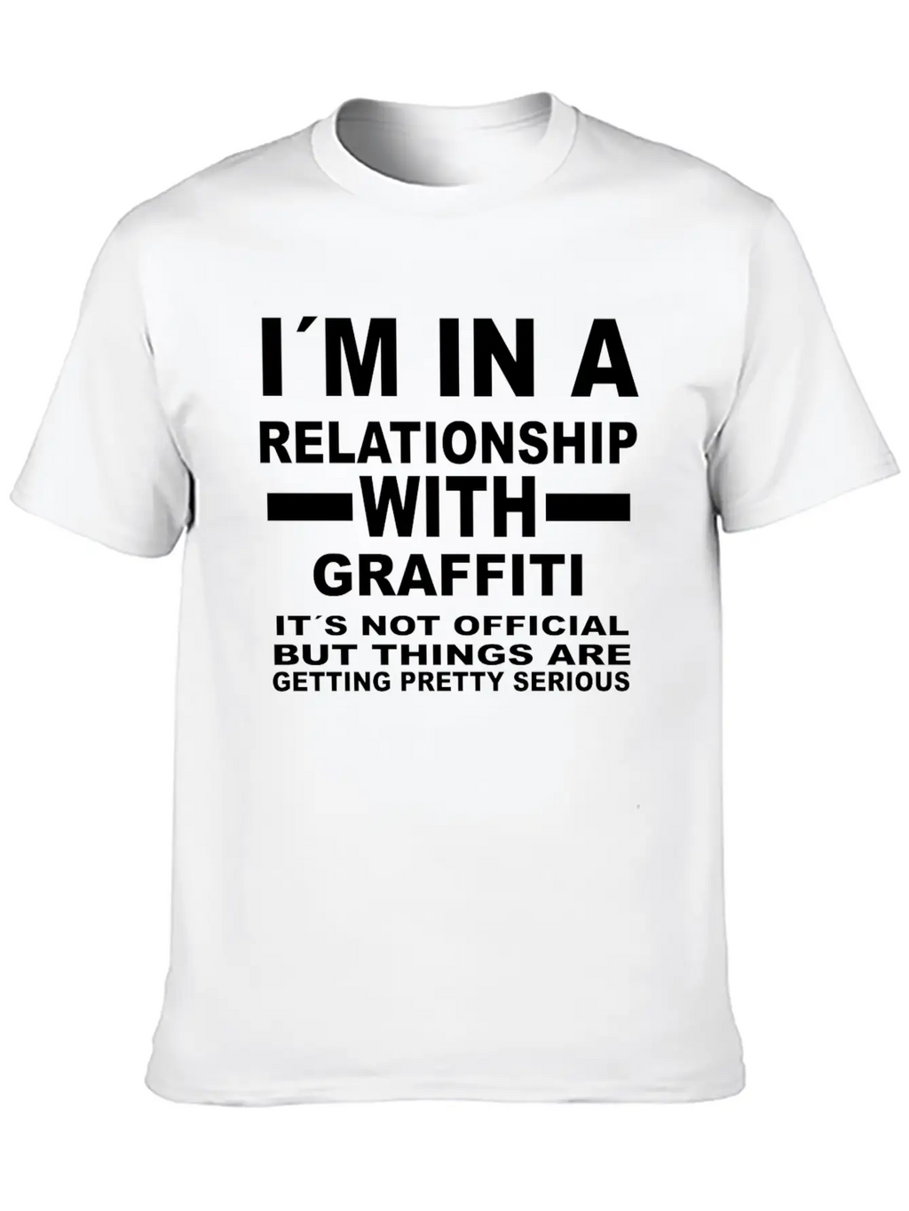 Relationship With GRAFFITI Essential Cotton Tee For Daily Outfits – Unisex Style