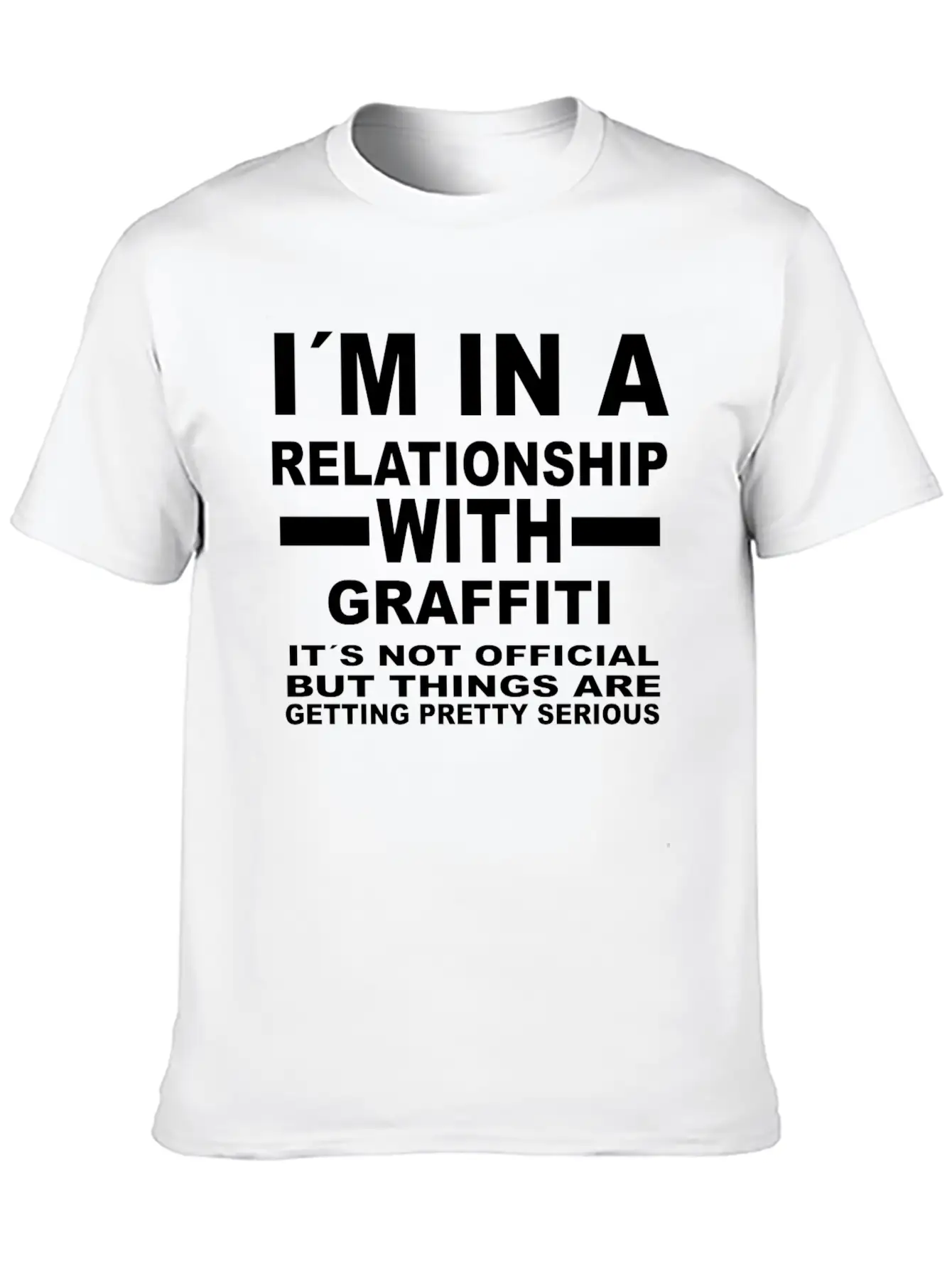 Relationship With GRAFFITI Essential Cotton Tee For Daily Outfits – Unisex Style
