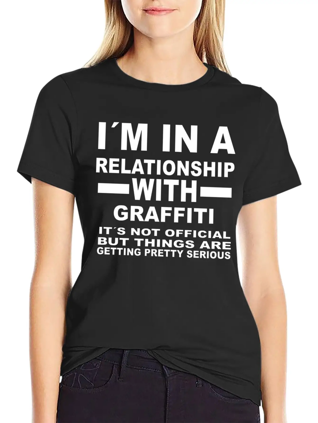 Relationship With GRAFFITI Essential Cotton Tee For Daily Outfits – Unisex Style