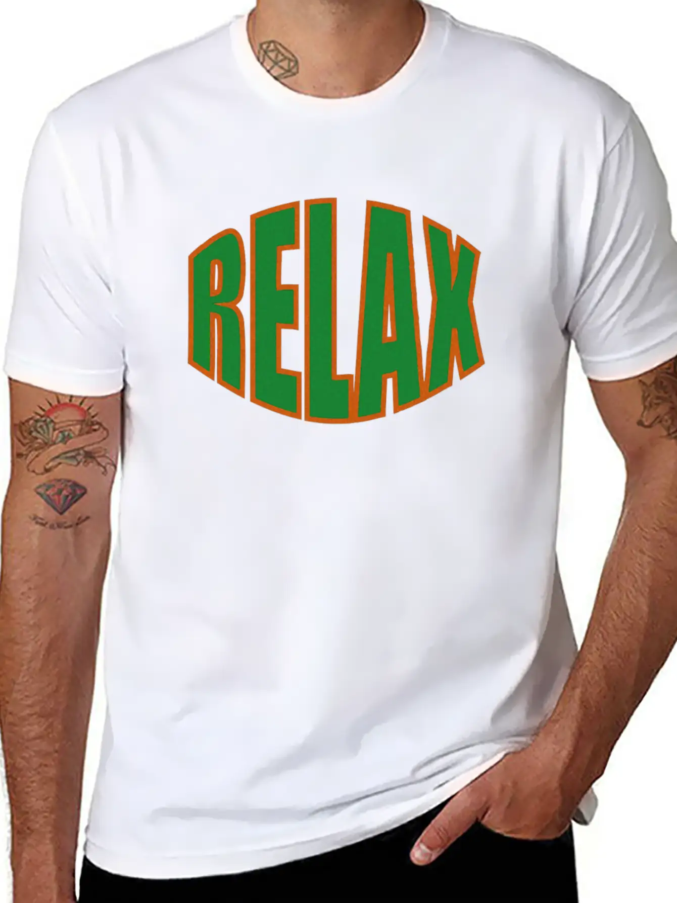 RELAX Basic Graphic T-Shirt – Daily Comfort In Soft Cotton