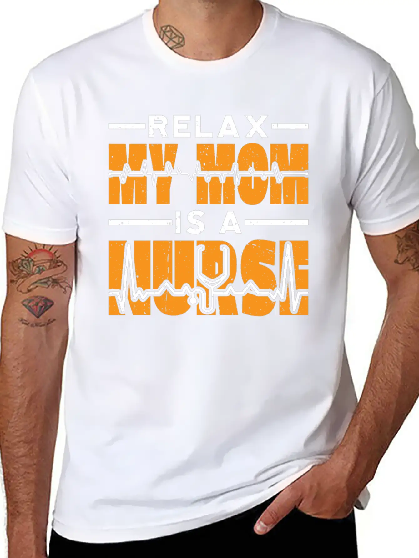 Relax My Mom Is A Nurse 23 Timeless Short Sleeve Tee – Comfy And Minimalist Design
