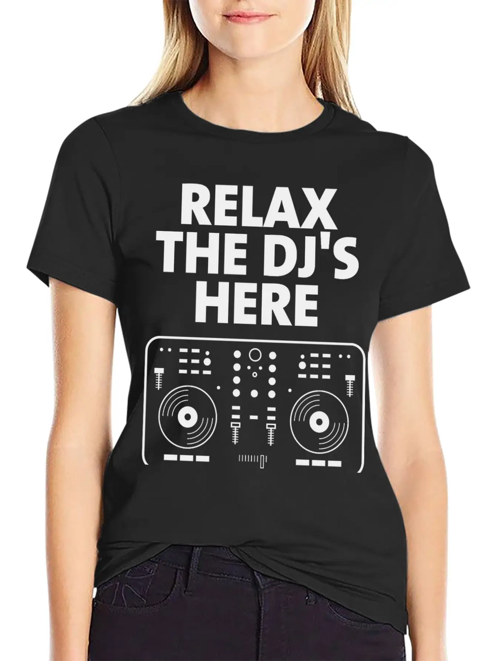 Relax The DJ's Here Breathable Graphic T-Shirt – Perfect For Casual Days