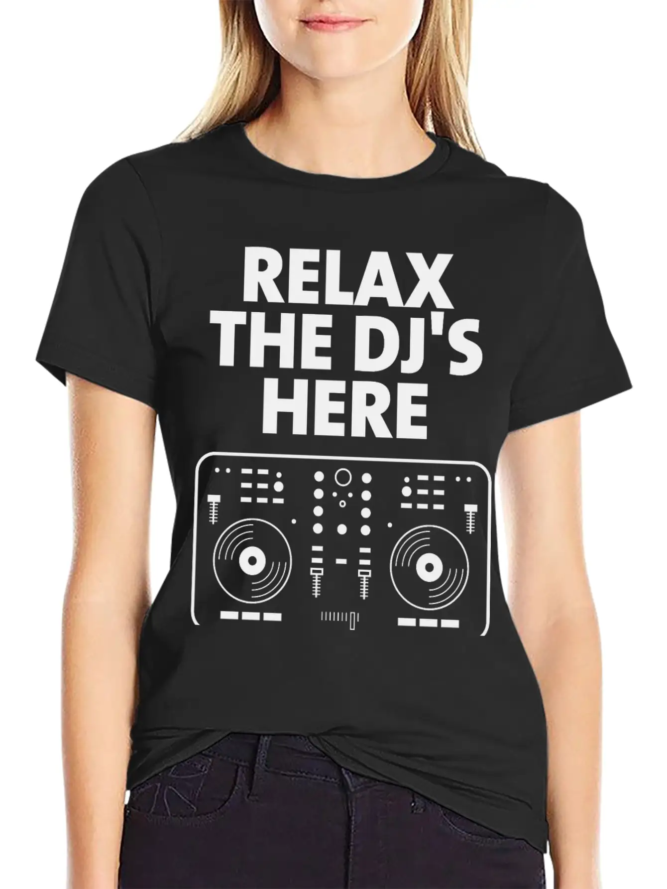 Relax The DJ's Here Breathable Graphic T-Shirt – Perfect For Casual Days