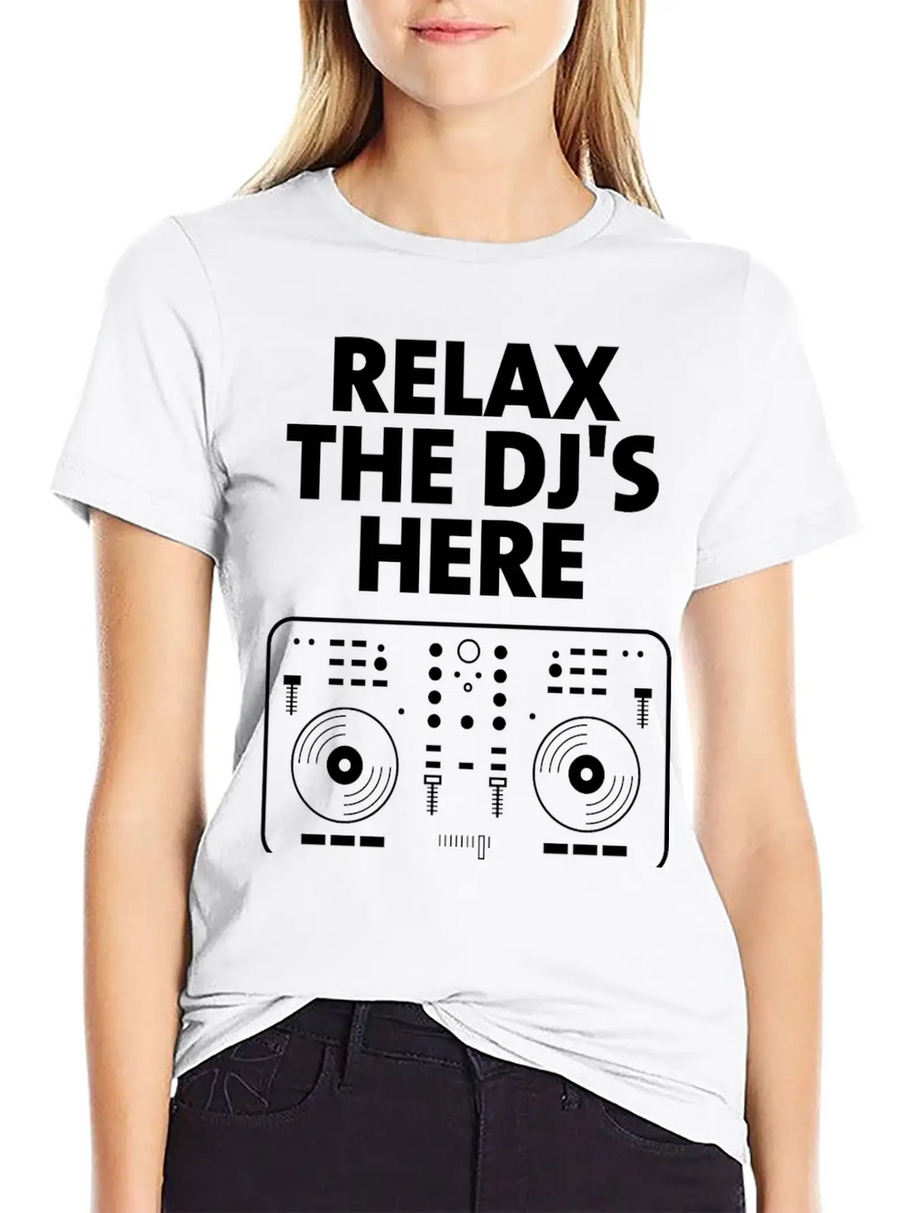 Relax The DJ's Here Breathable Graphic T-Shirt – Perfect For Casual Days