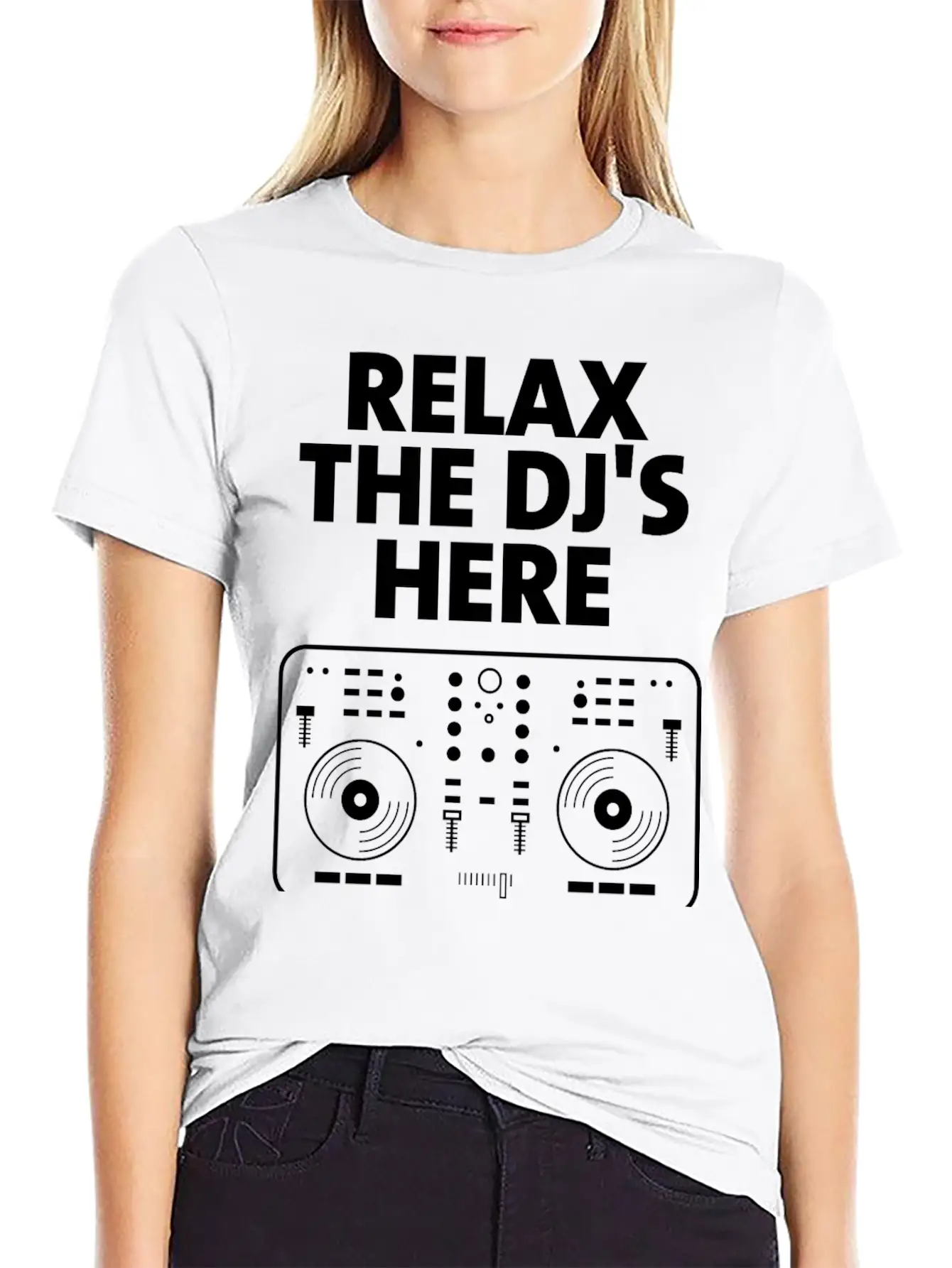 Relax The DJ's Here Breathable Graphic T-Shirt – Perfect For Casual Days