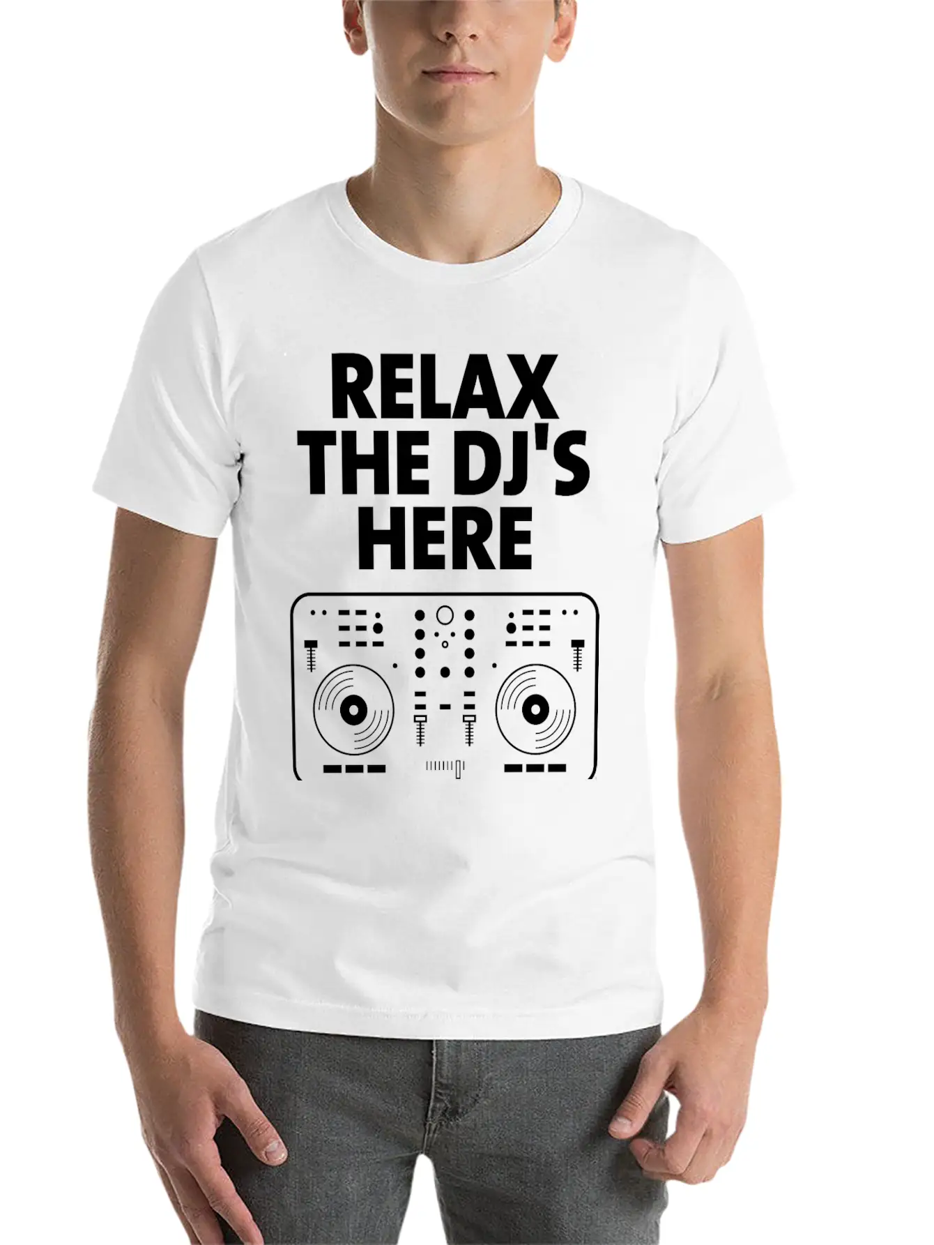 Relax The DJ's Here Breathable Graphic T-Shirt – Perfect For Casual Days