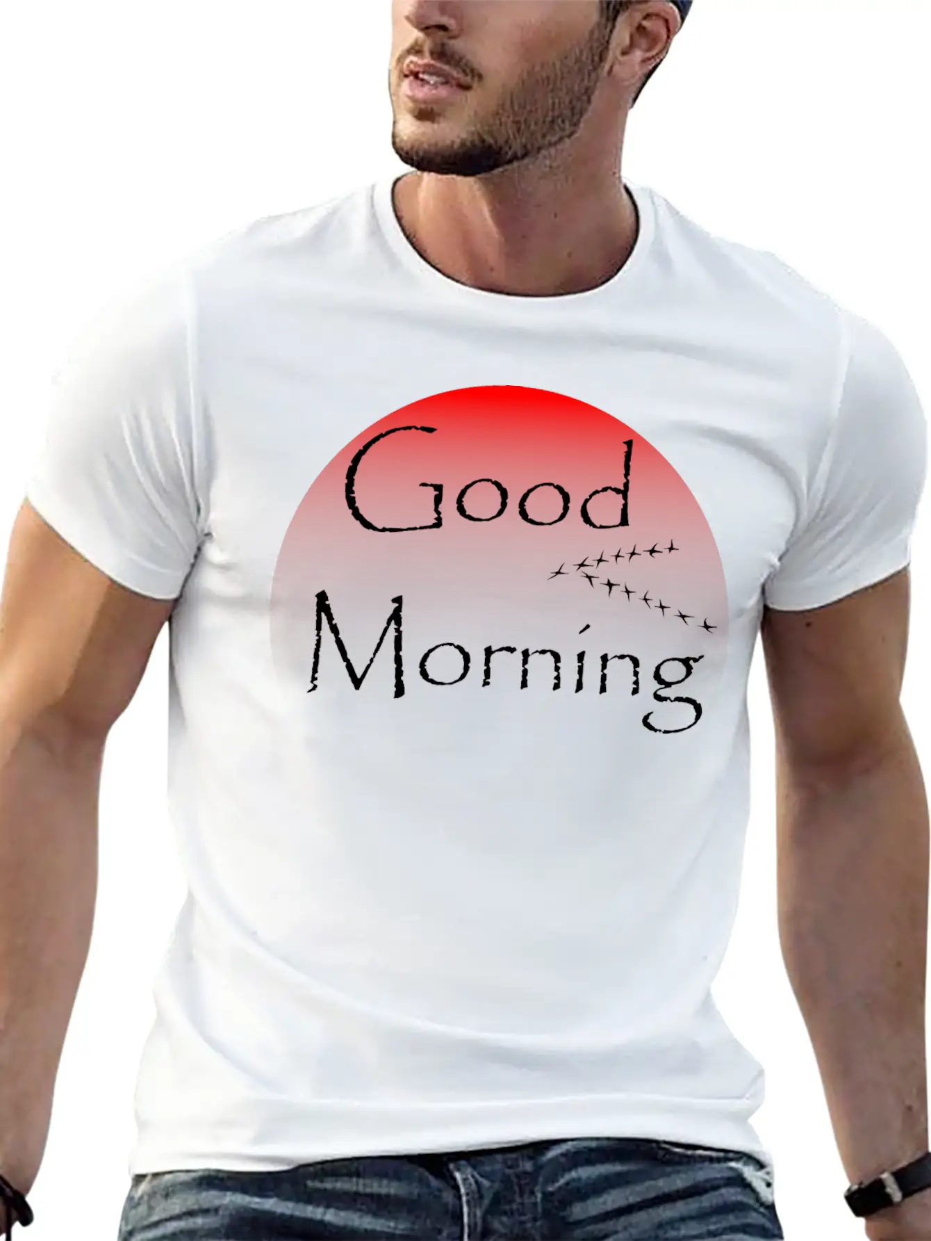 Relaxing Good Morning Sunrise Unisex Casual T-Shirt – Clean Design For Daily Comfort