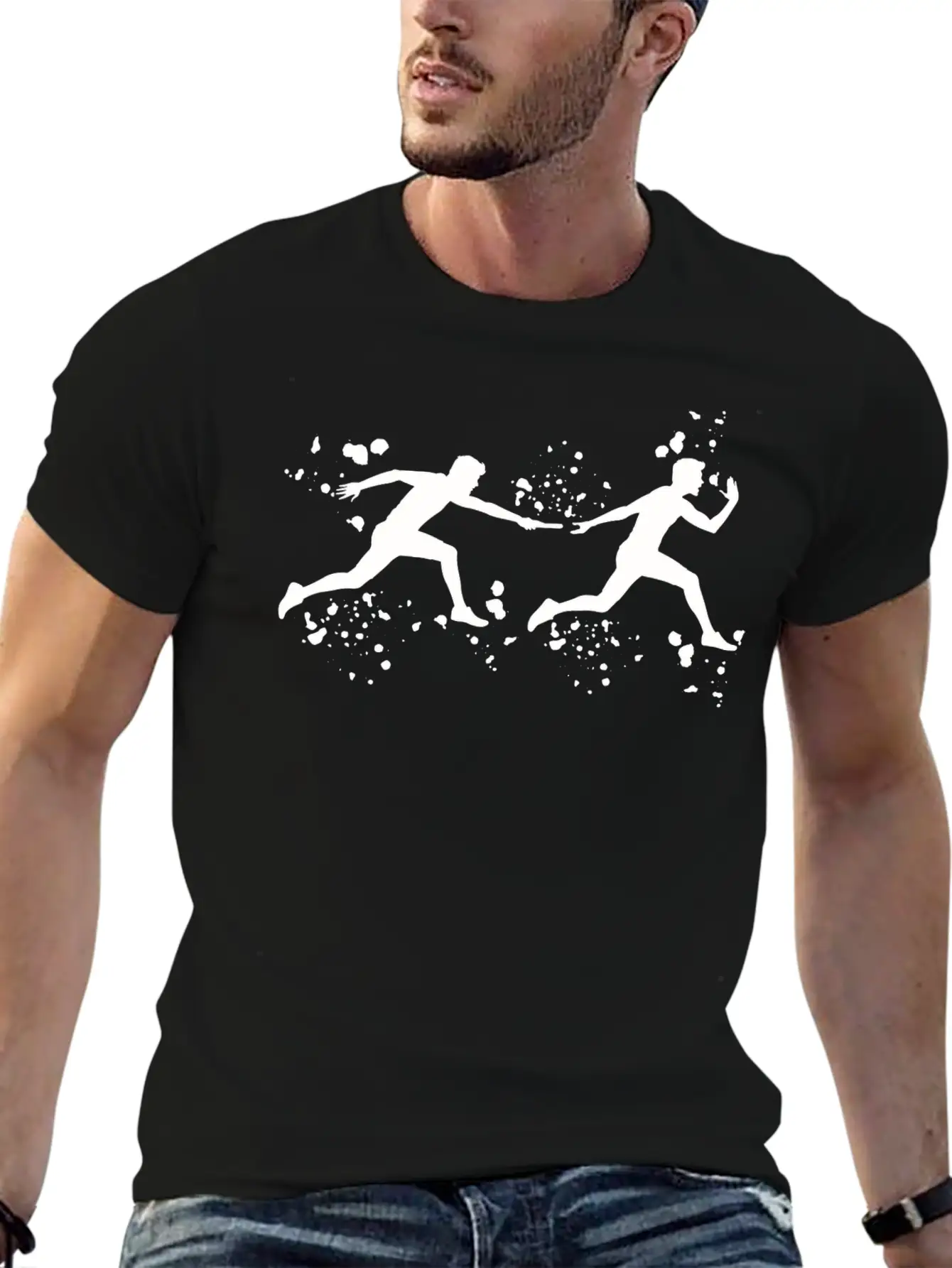 Relay Racer Relay Racing Relay Race Breathable Graphic T-Shirt – Perfect For Casual Days