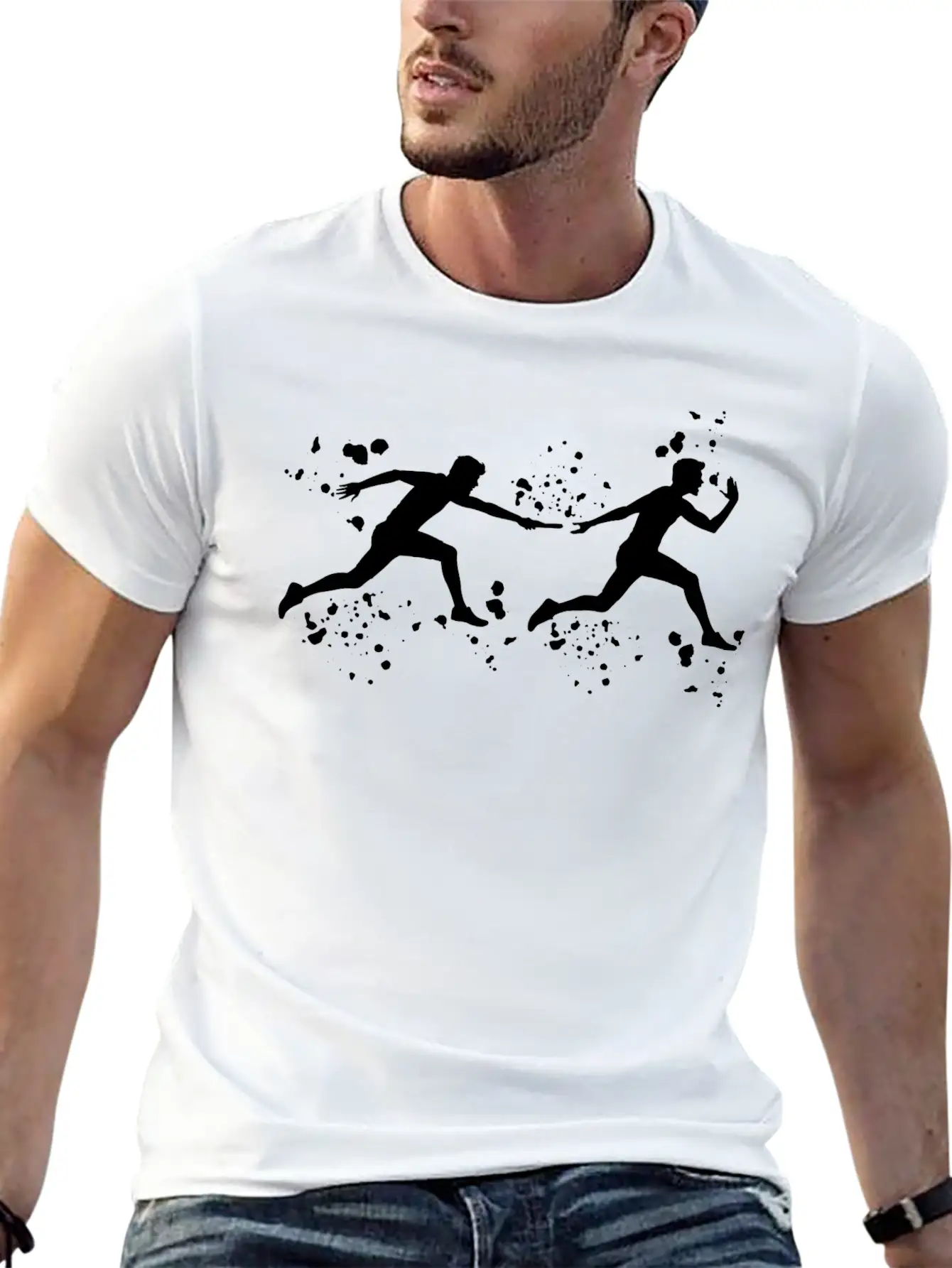 Relay Racer Relay Racing Relay Race Breathable Graphic T-Shirt – Perfect For Casual Days