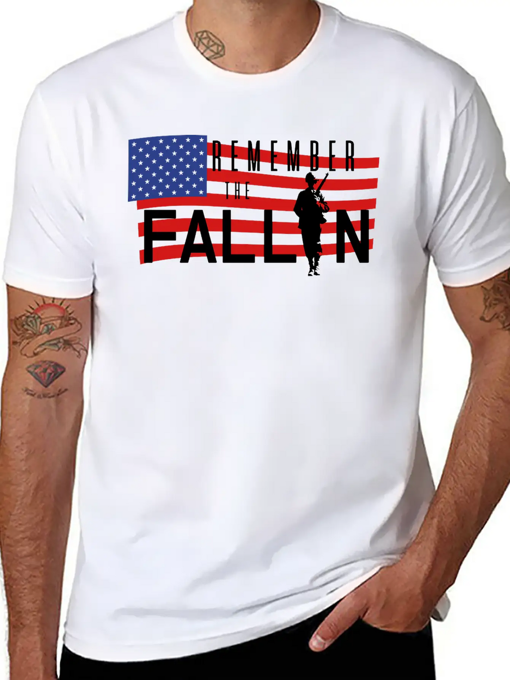 Remember The Fallen Stylish Everyday T-Shirt – Unisex Basic Cotton Tee