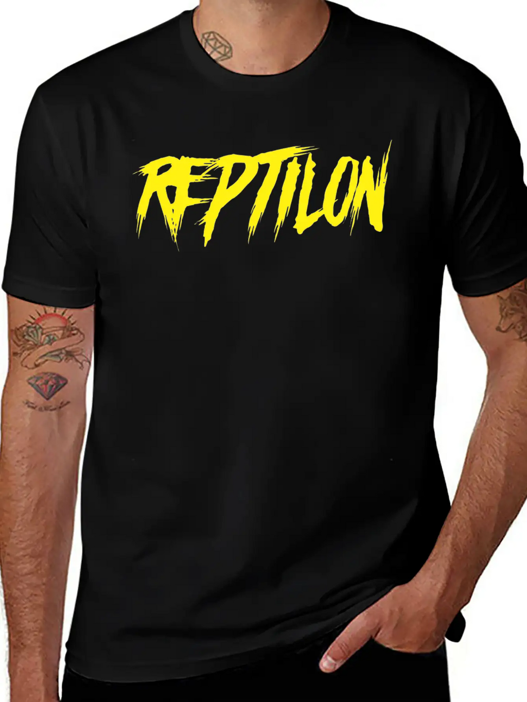 Reptilon Yellow Solo Classic Cotton Tee – Unisex Comfort For Any Season
