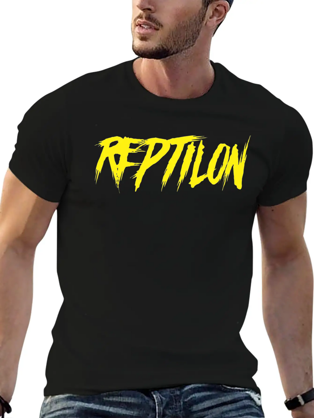 Reptilon Yellow Solo Classic Cotton Tee – Unisex Comfort For Any Season