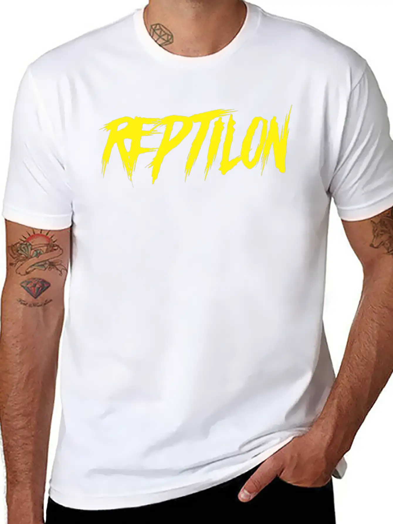 Reptilon Yellow Solo Classic Cotton Tee – Unisex Comfort For Any Season