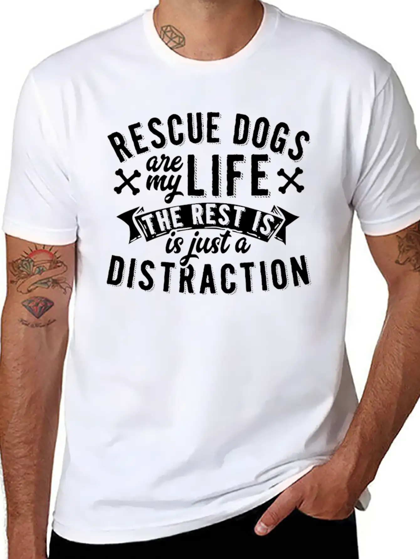 Rescue Dogs Are My Life Dog Rescue Classic Cotton Tee – Unisex Comfort For Any Season