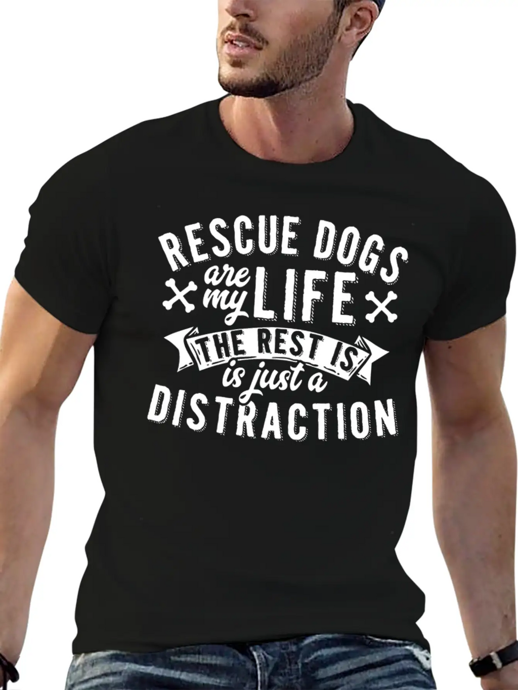 Rescue Dogs Are My Life Dog Rescue Classic Cotton Tee – Unisex Comfort For Any Season