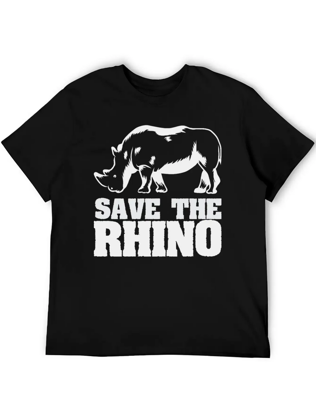 Rescue Rhinoceros Africa Desert Wilderness Breathable Soft Cotton T-Shirt – Timeless Casual Look