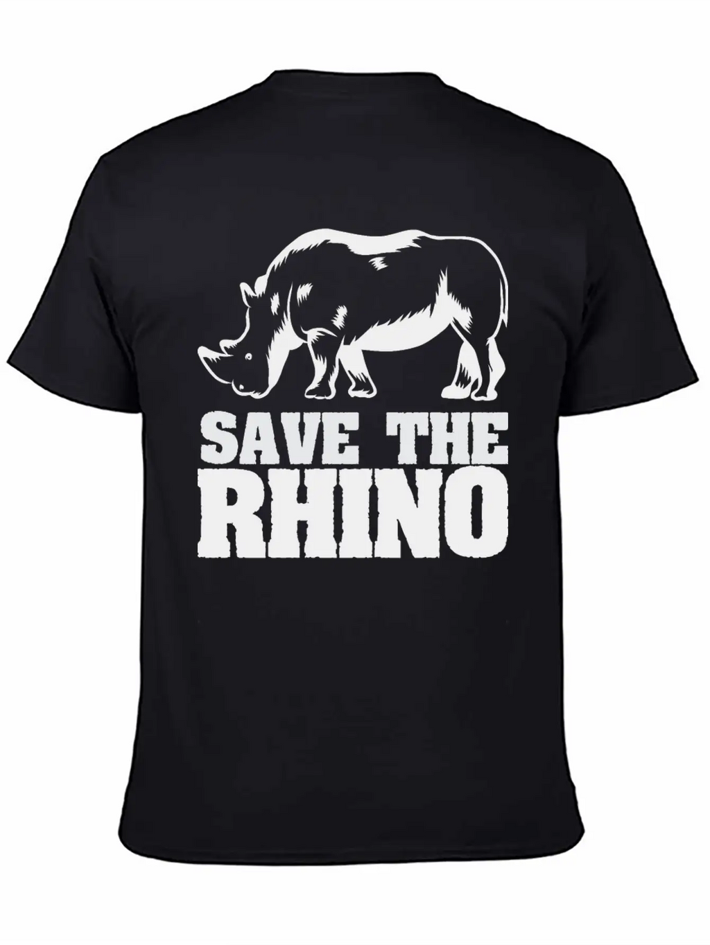 Rescue Rhinoceros Africa Desert Wilderness Breathable Soft Cotton T-Shirt – Timeless Casual Look
