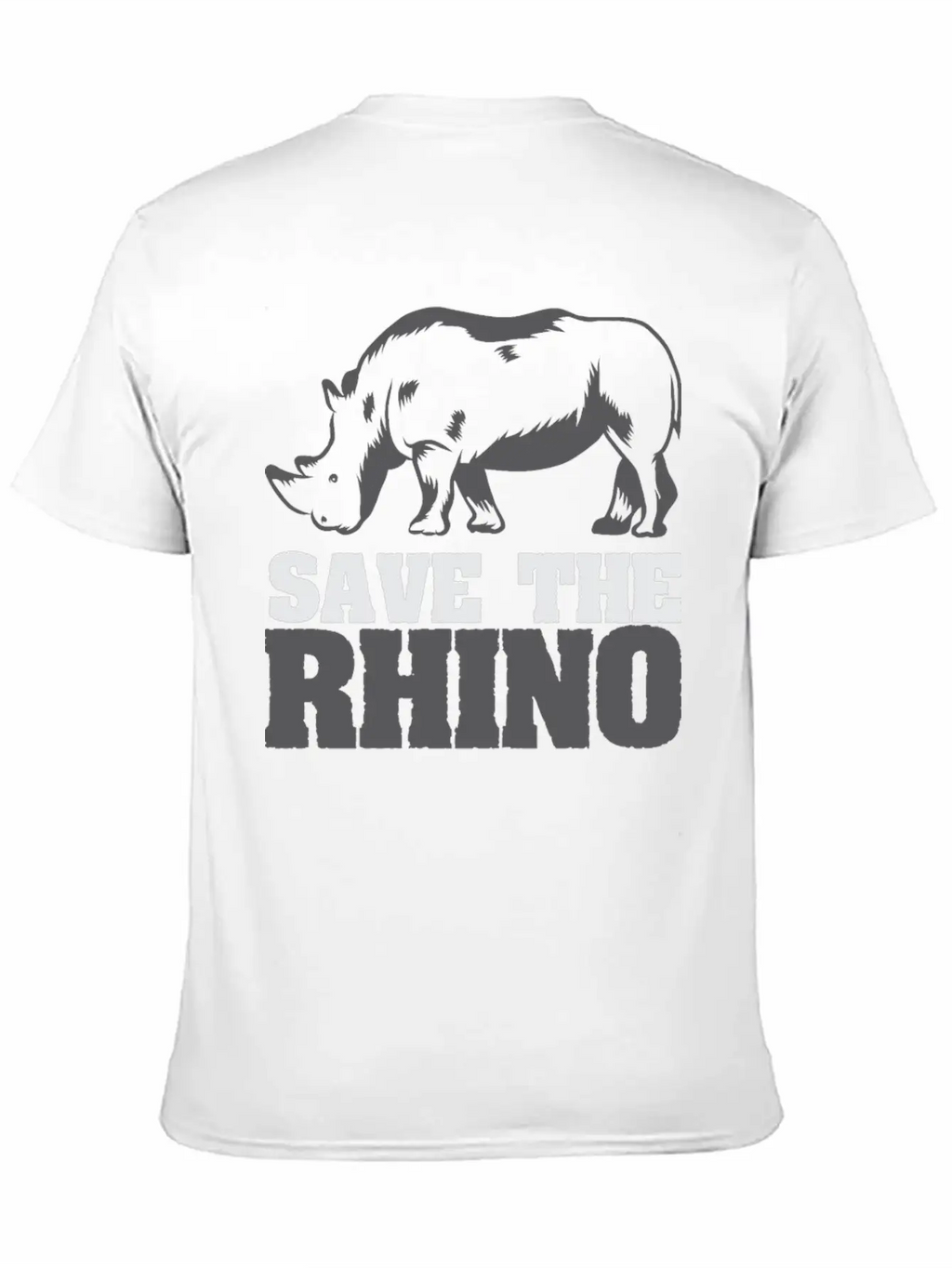 Rescue Rhinoceros Africa Desert Wilderness Breathable Soft Cotton T-Shirt – Timeless Casual Look