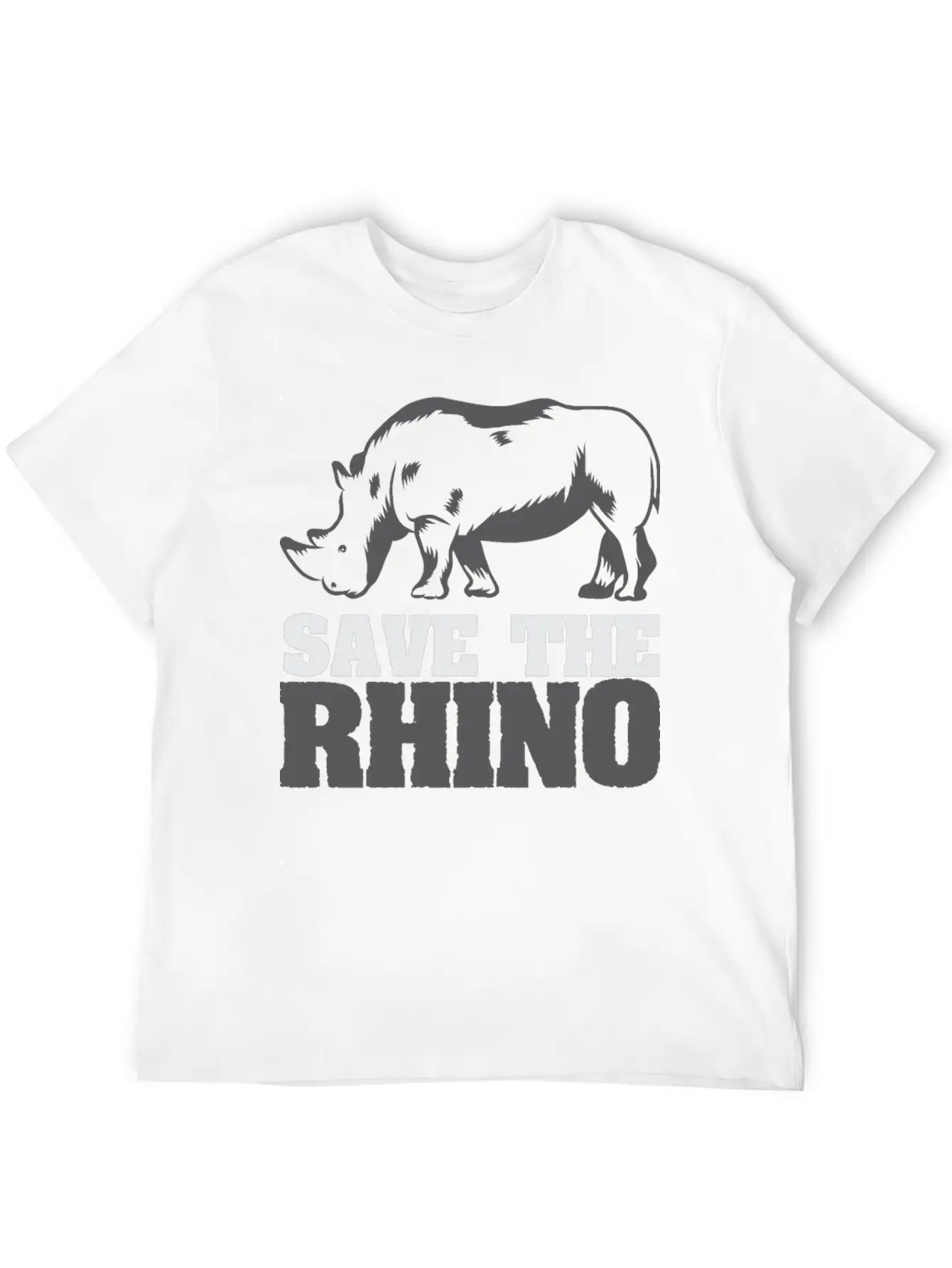 Rescue Rhinoceros Africa Desert Wilderness Breathable Soft Cotton T-Shirt – Timeless Casual Look