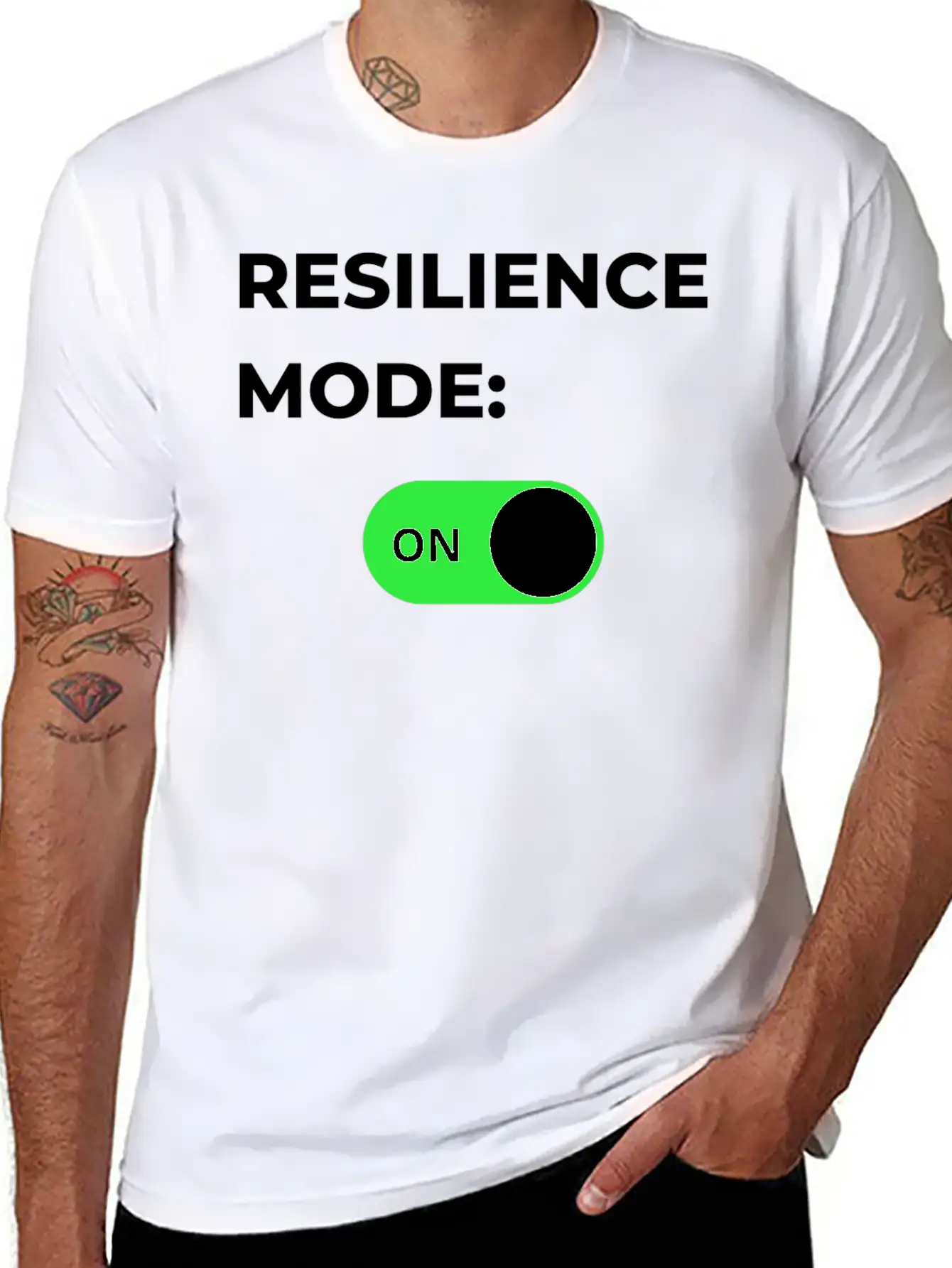Resilience Mode: Always ON Classic Cotton Tee – Unisex Comfort For Any Season