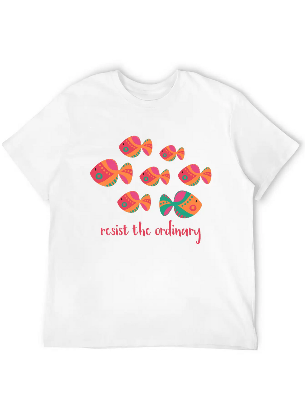 Resist The Ordinary Basic Graphic T-Shirt – Daily Comfort In Soft Cotton