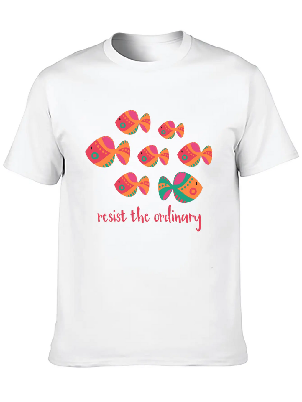 Resist The Ordinary Basic Graphic T-Shirt – Daily Comfort In Soft Cotton