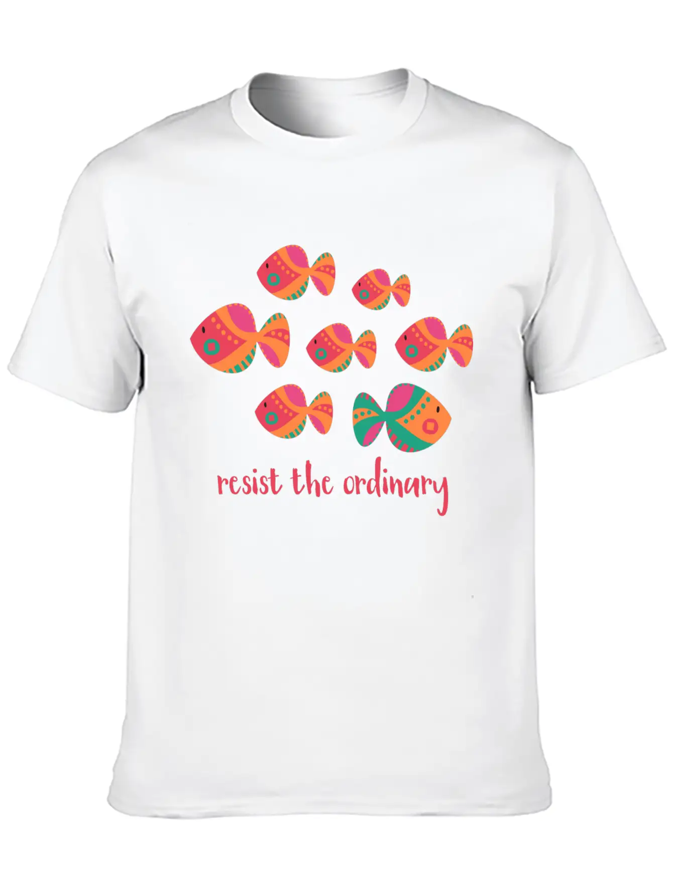 Resist The Ordinary Basic Graphic T-Shirt – Daily Comfort In Soft Cotton