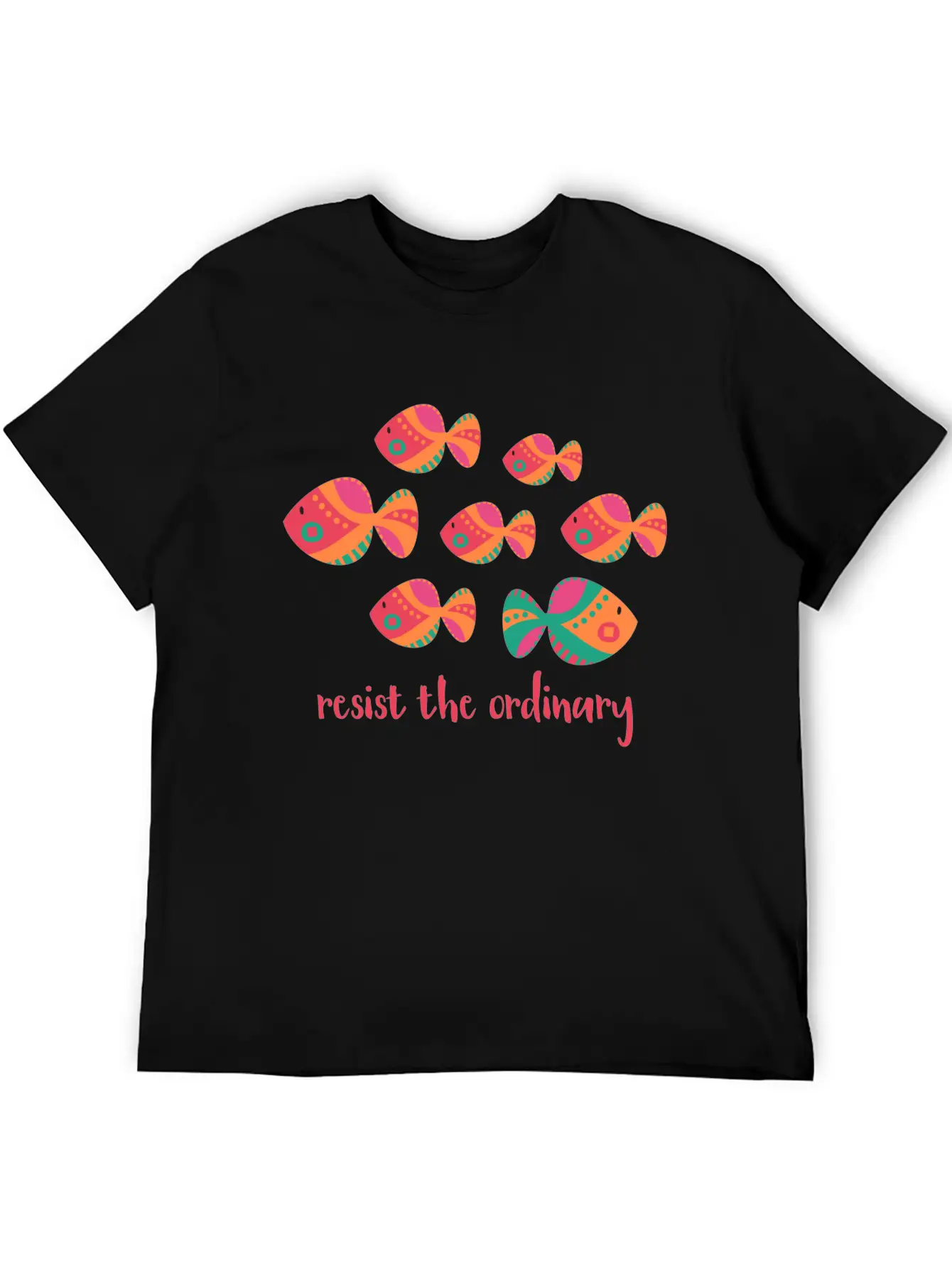 Resist The Ordinary Basic Graphic T-Shirt – Daily Comfort In Soft Cotton