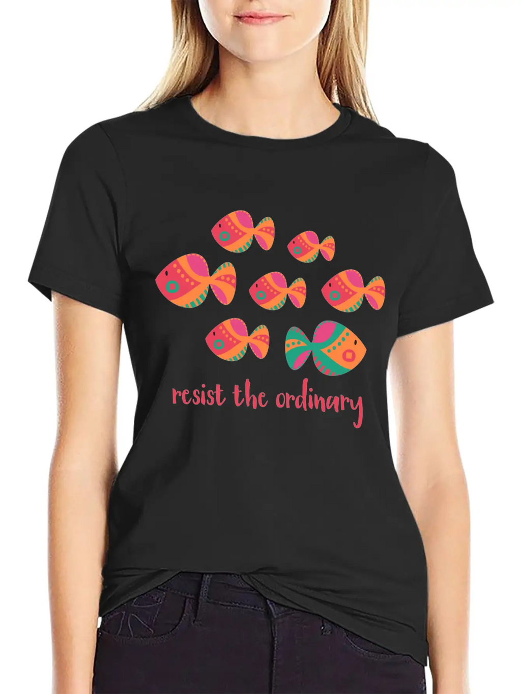 Resist The Ordinary Basic Graphic T-Shirt – Daily Comfort In Soft Cotton