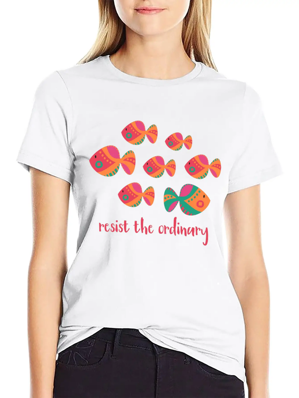 Resist The Ordinary Basic Graphic T-Shirt – Daily Comfort In Soft Cotton