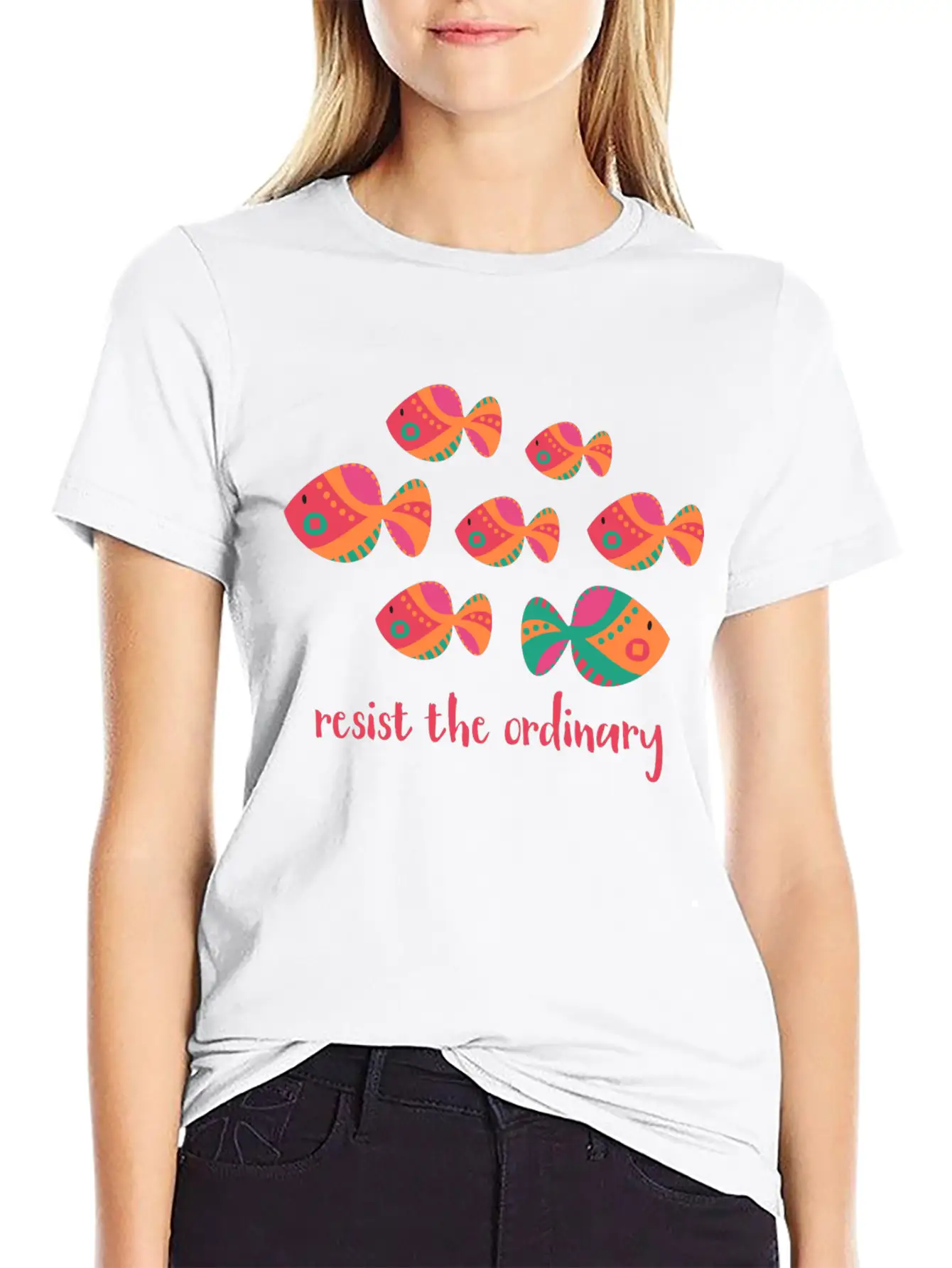 Resist The Ordinary Basic Graphic T-Shirt – Daily Comfort In Soft Cotton