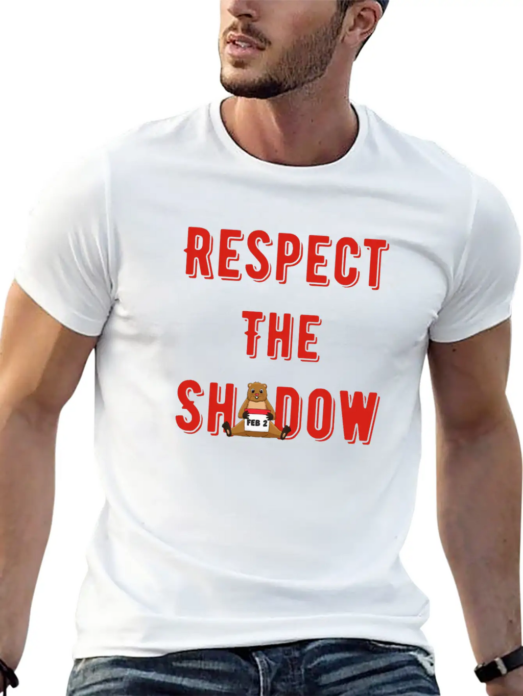 Respect The Shadow Groundhog Day Timeless Short Sleeve Tee – Comfy And Minimalist Design