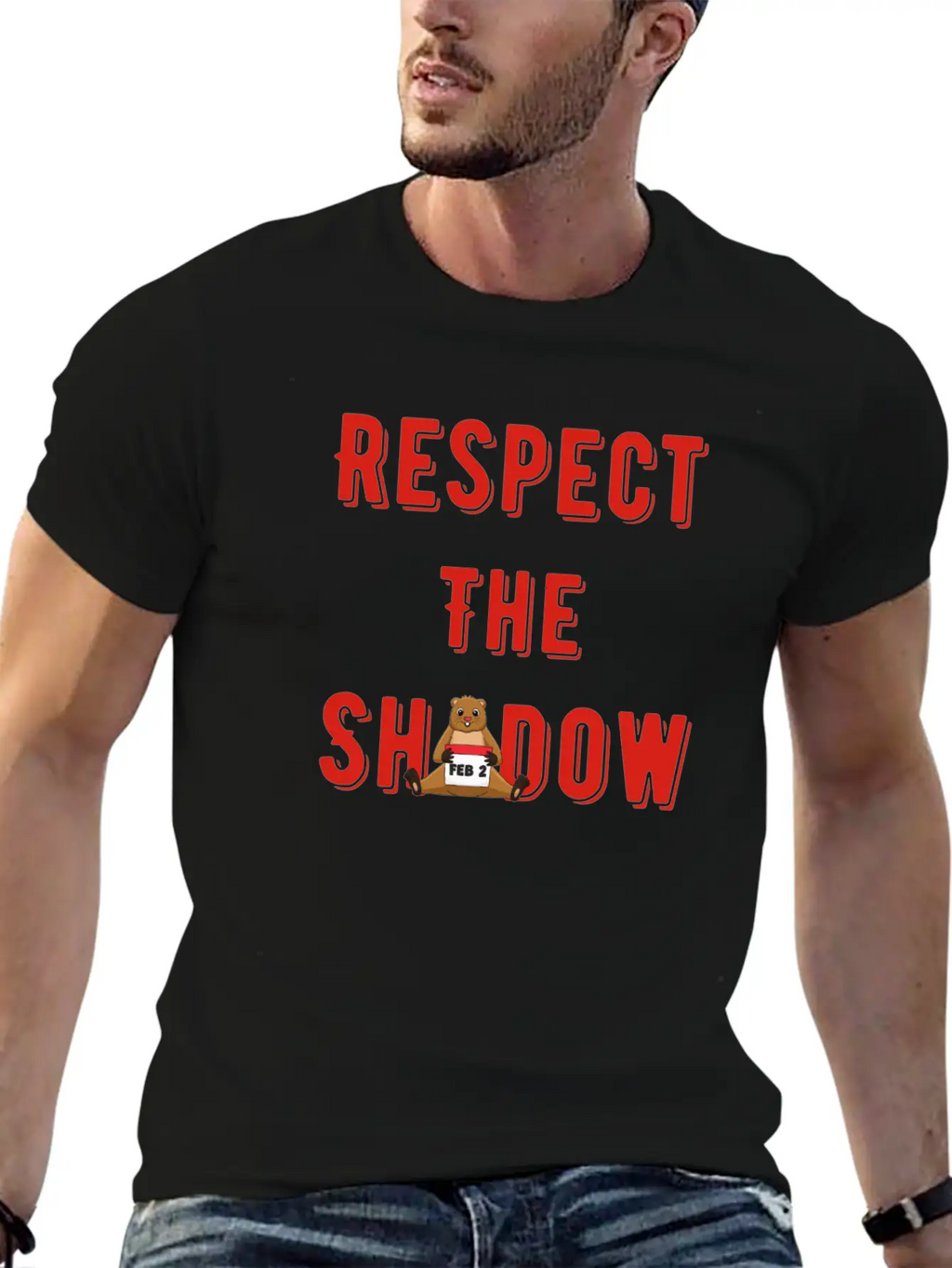 Respect The Shadow Groundhog Day Timeless Short Sleeve Tee – Comfy And Minimalist Design