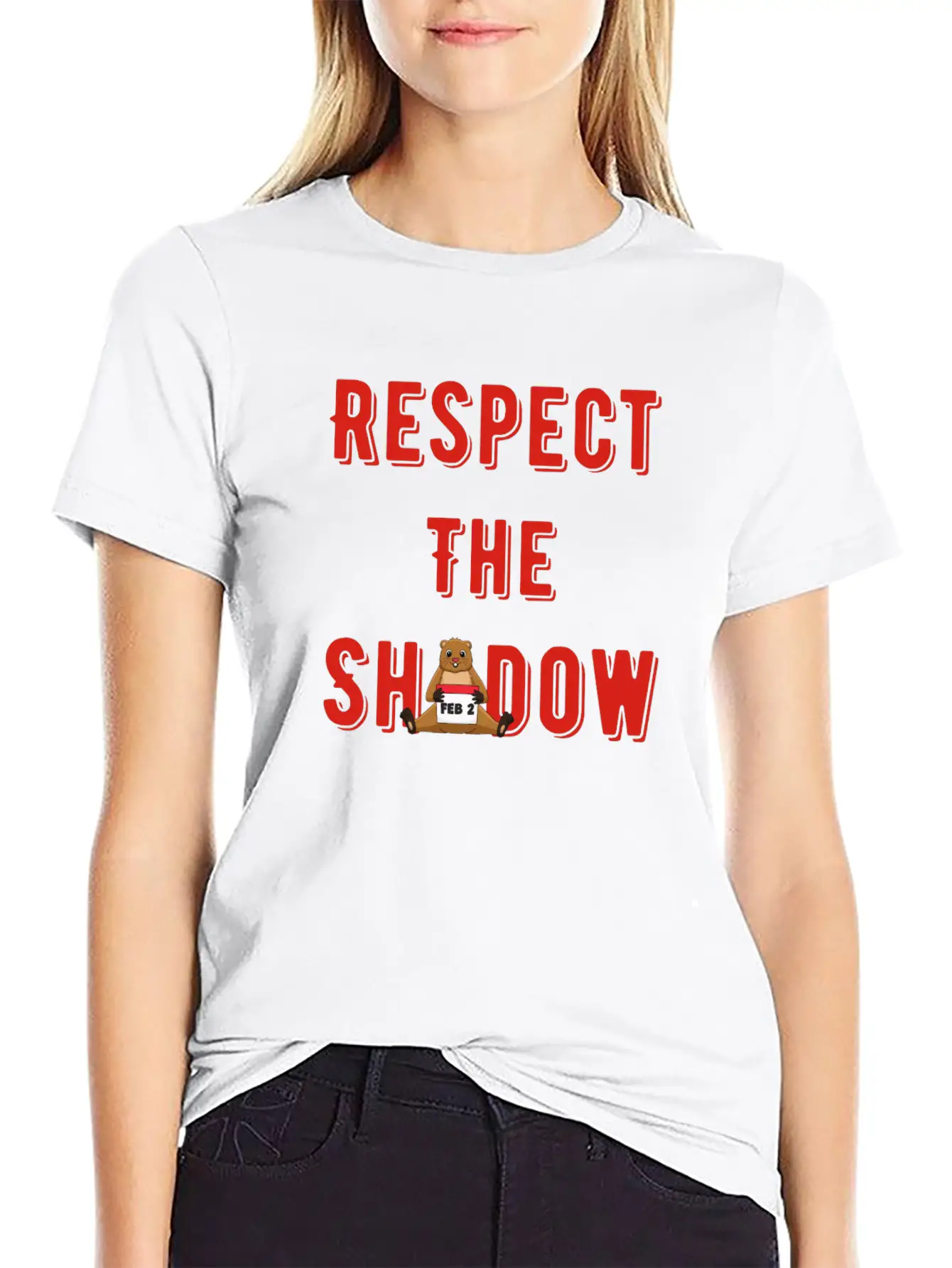 Respect The Shadow Groundhog Day Timeless Short Sleeve Tee – Comfy And Minimalist Design