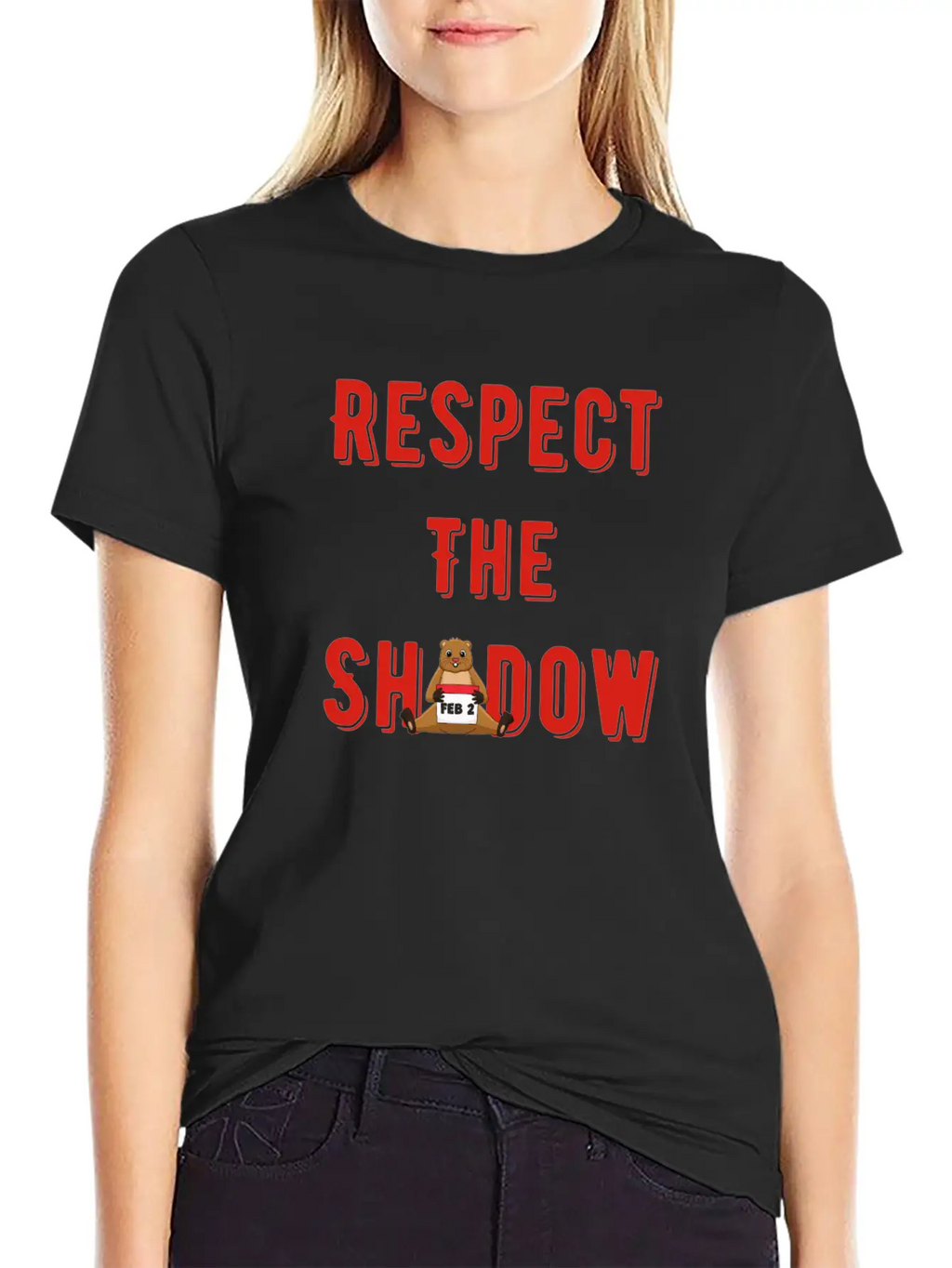 Respect The Shadow Groundhog Day Timeless Short Sleeve Tee – Comfy And Minimalist Design