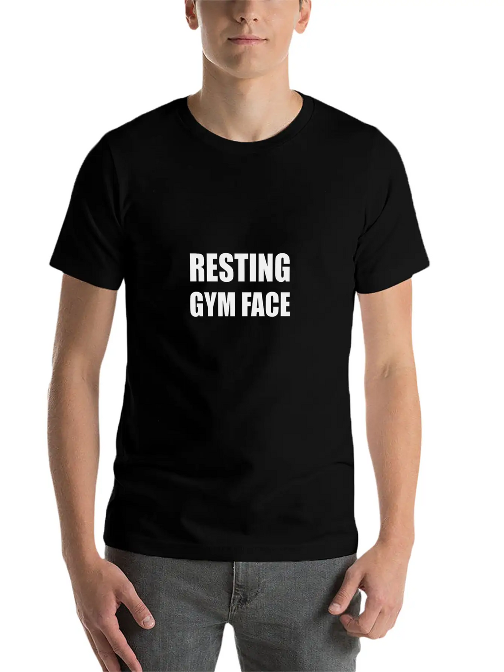 Resting Gym Face Funny Breathable Graphic T-Shirt – Perfect For Casual Days