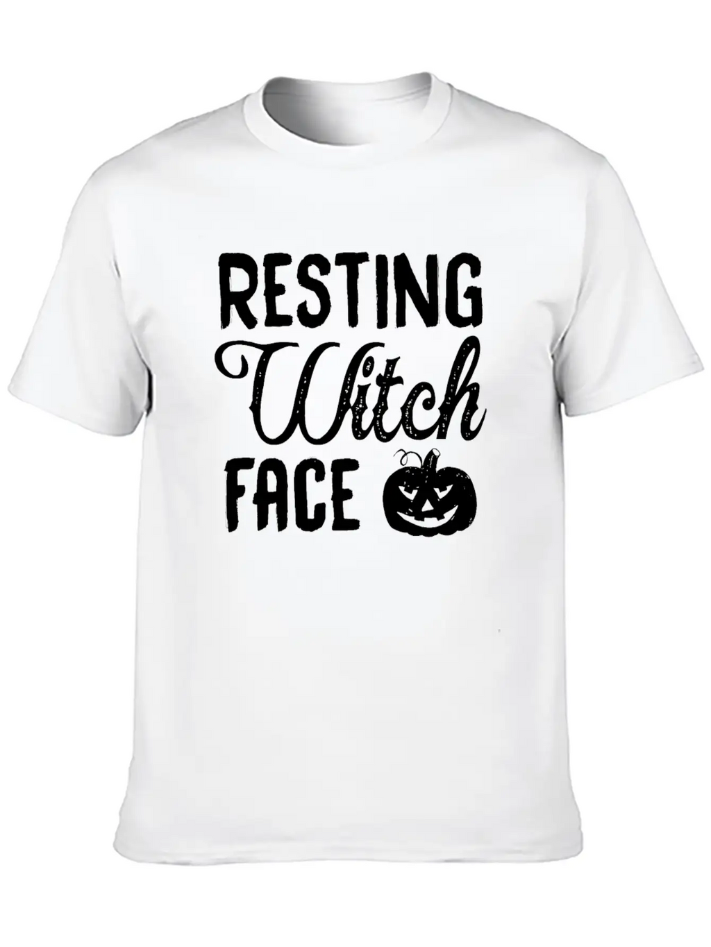 Resting Witch Face Breathable Soft Cotton T-Shirt – Timeless Casual Look