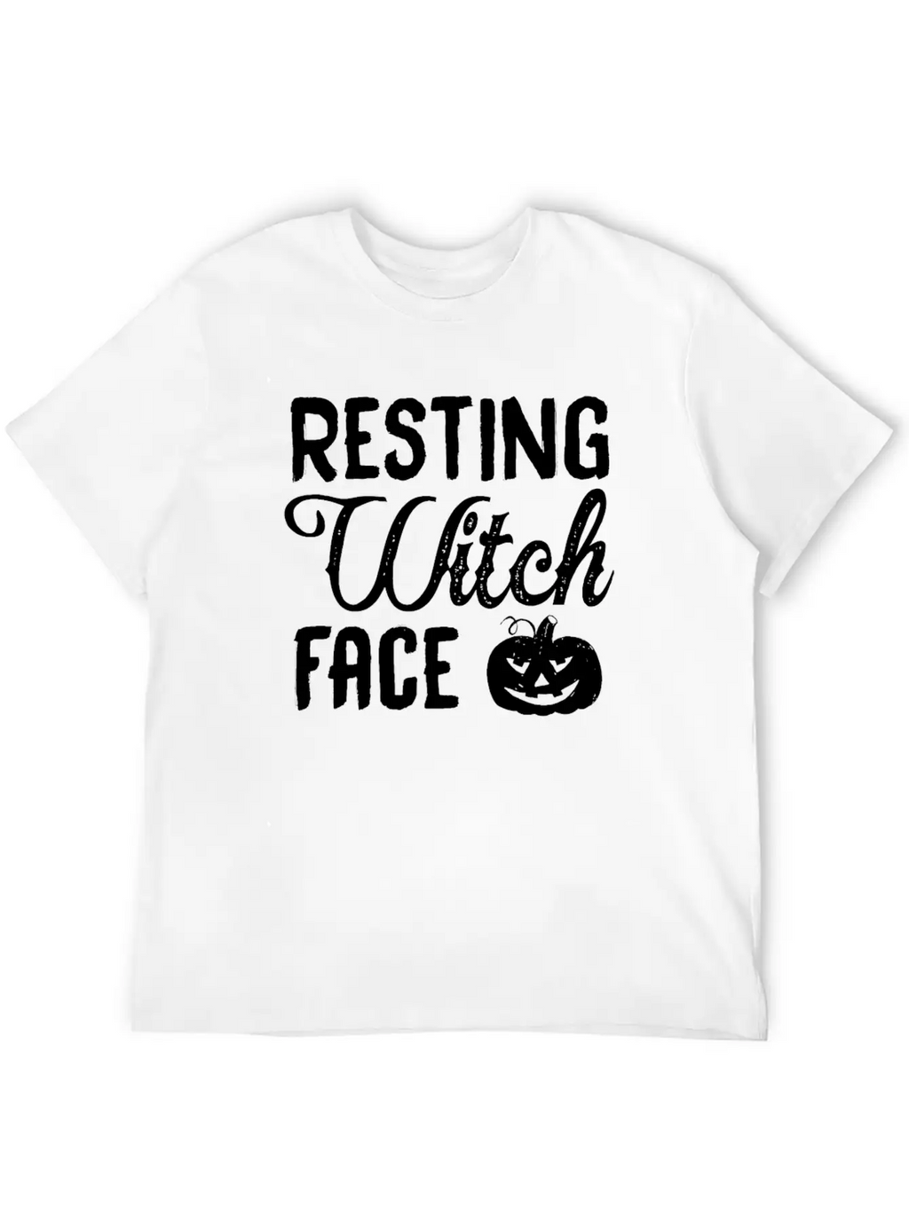 Resting Witch Face Breathable Soft Cotton T-Shirt – Timeless Casual Look