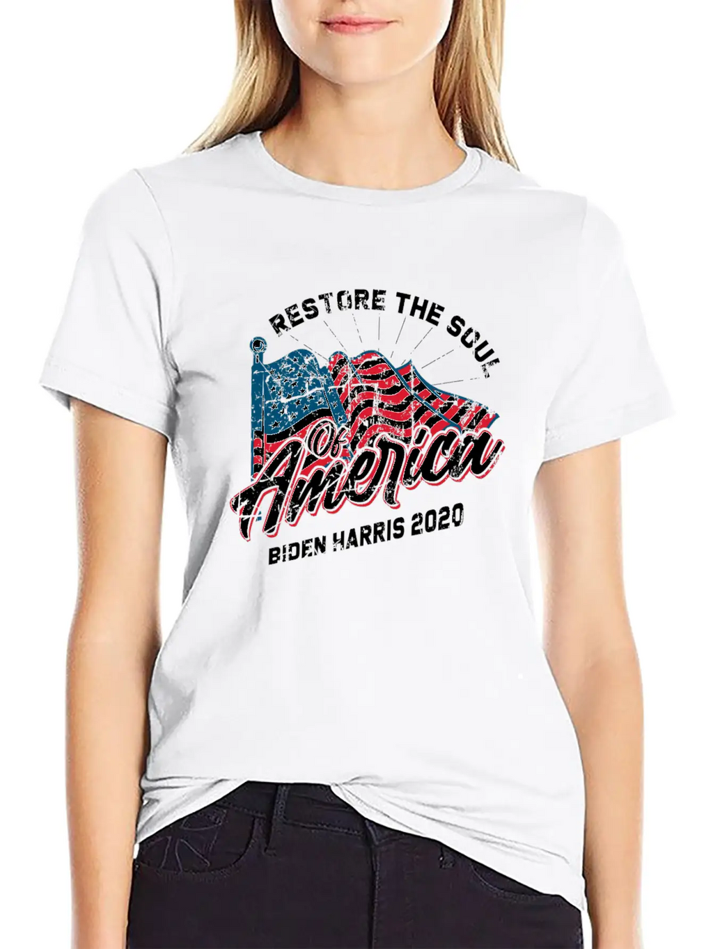 Restore The Soul Of America - Biden 2020 Basic Graphic T-Shirt – Daily Comfort In Soft Cotton