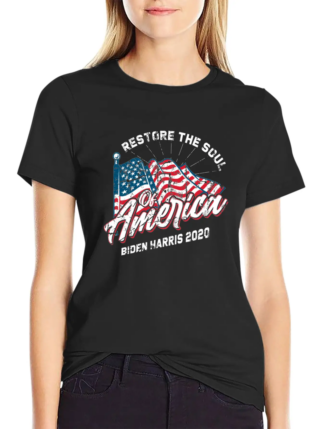 Restore The Soul Of America - Biden 2020 Basic Graphic T-Shirt – Daily Comfort In Soft Cotton