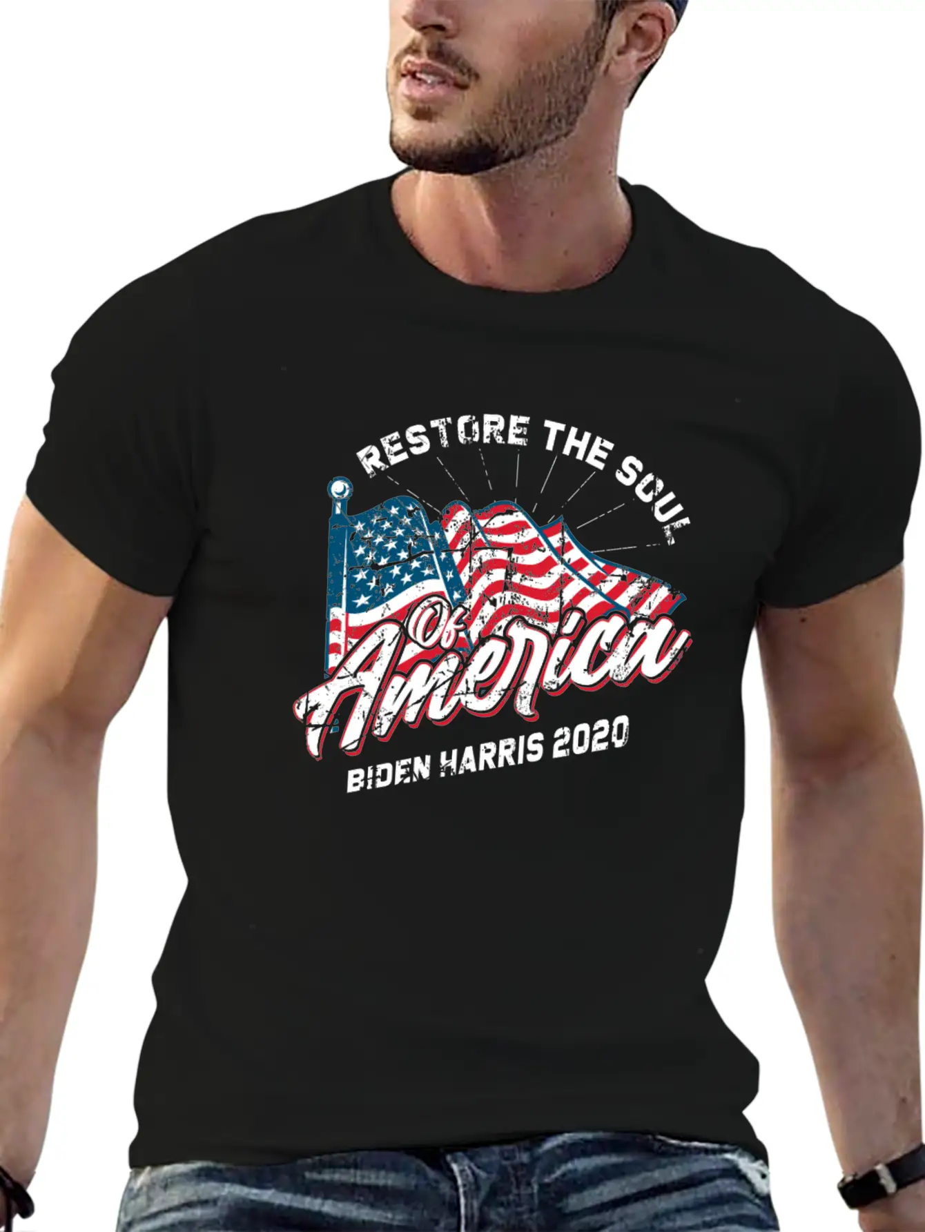 Restore The Soul Of America - Biden 2020 Basic Graphic T-Shirt – Daily Comfort In Soft Cotton