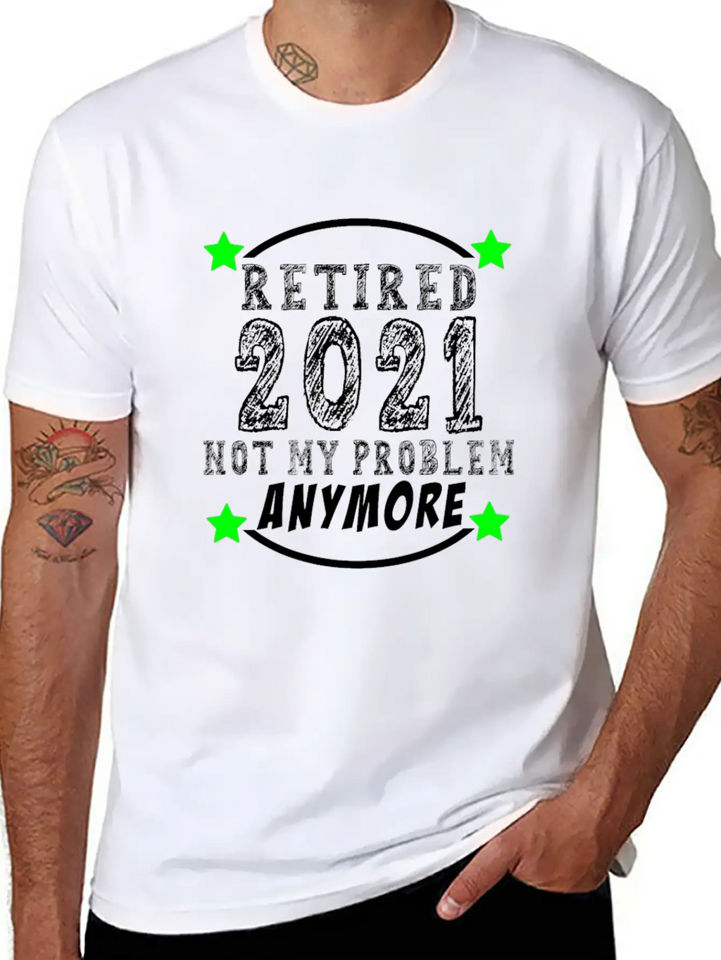 Retired 2021 Not My Problem Anymore Funny Retireme Classic Cotton Tee – Unisex Comfort For Any Season