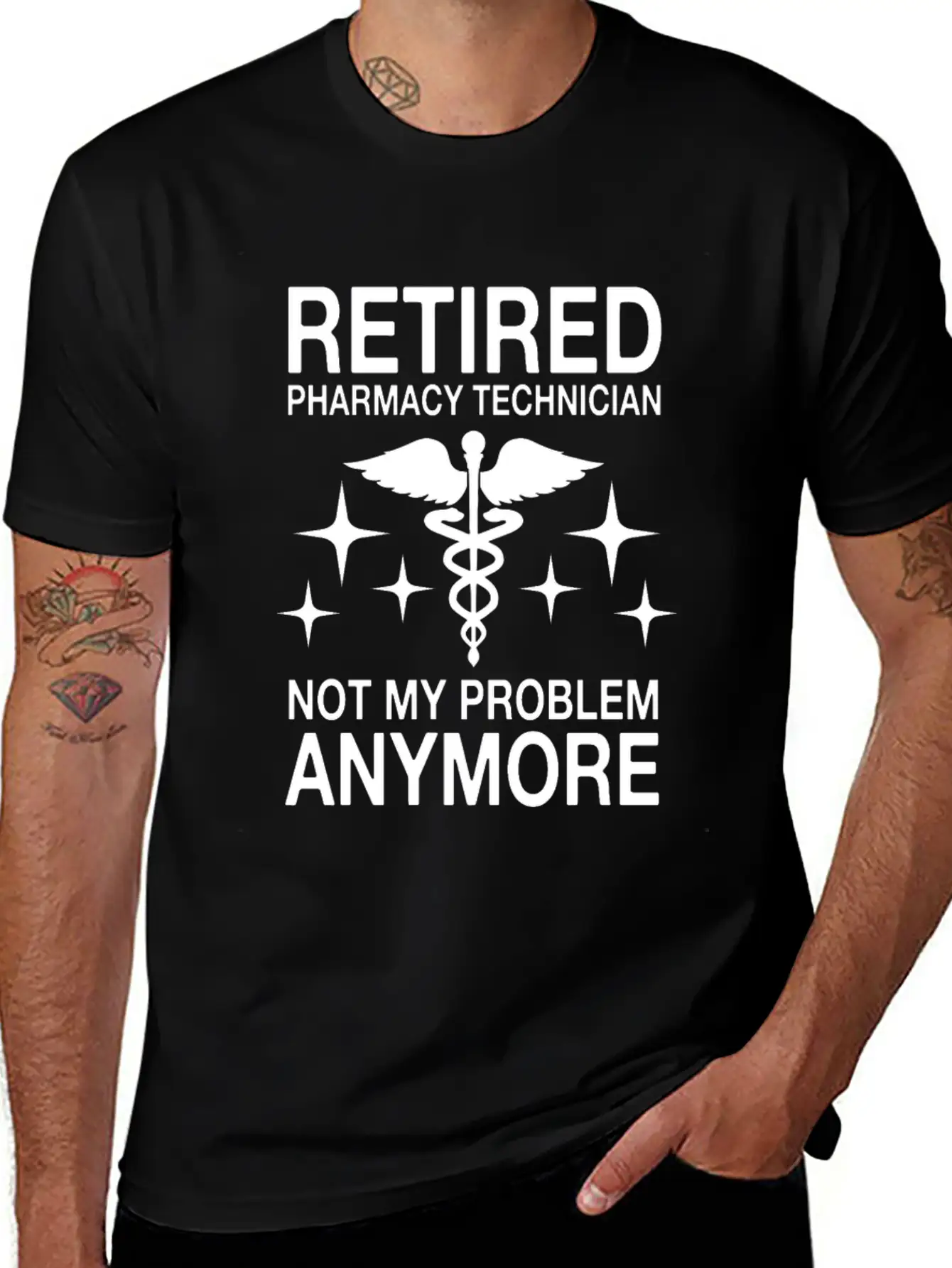 Retired Pharmacy Technician Not My Problem Anymore Essential Cotton Tee For Daily Outfits – Unisex Style