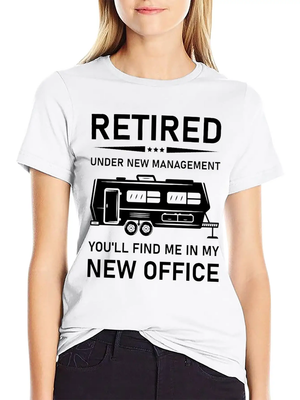 Retired Under New Management- Rv Camping Unisex Casual T-Shirt – Clean Design For Daily Comfort