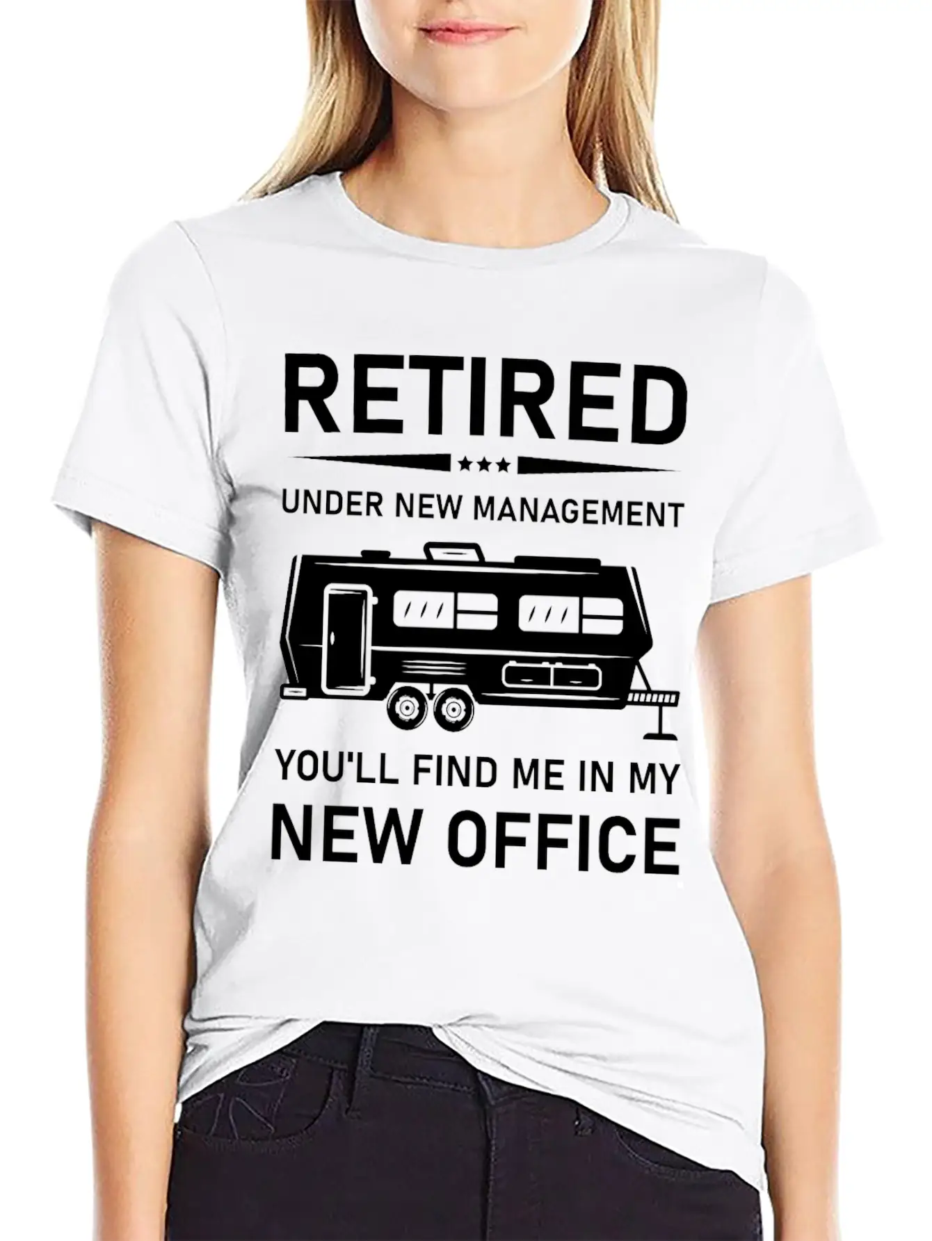Retired Under New Management- Rv Camping Unisex Casual T-Shirt – Clean Design For Daily Comfort