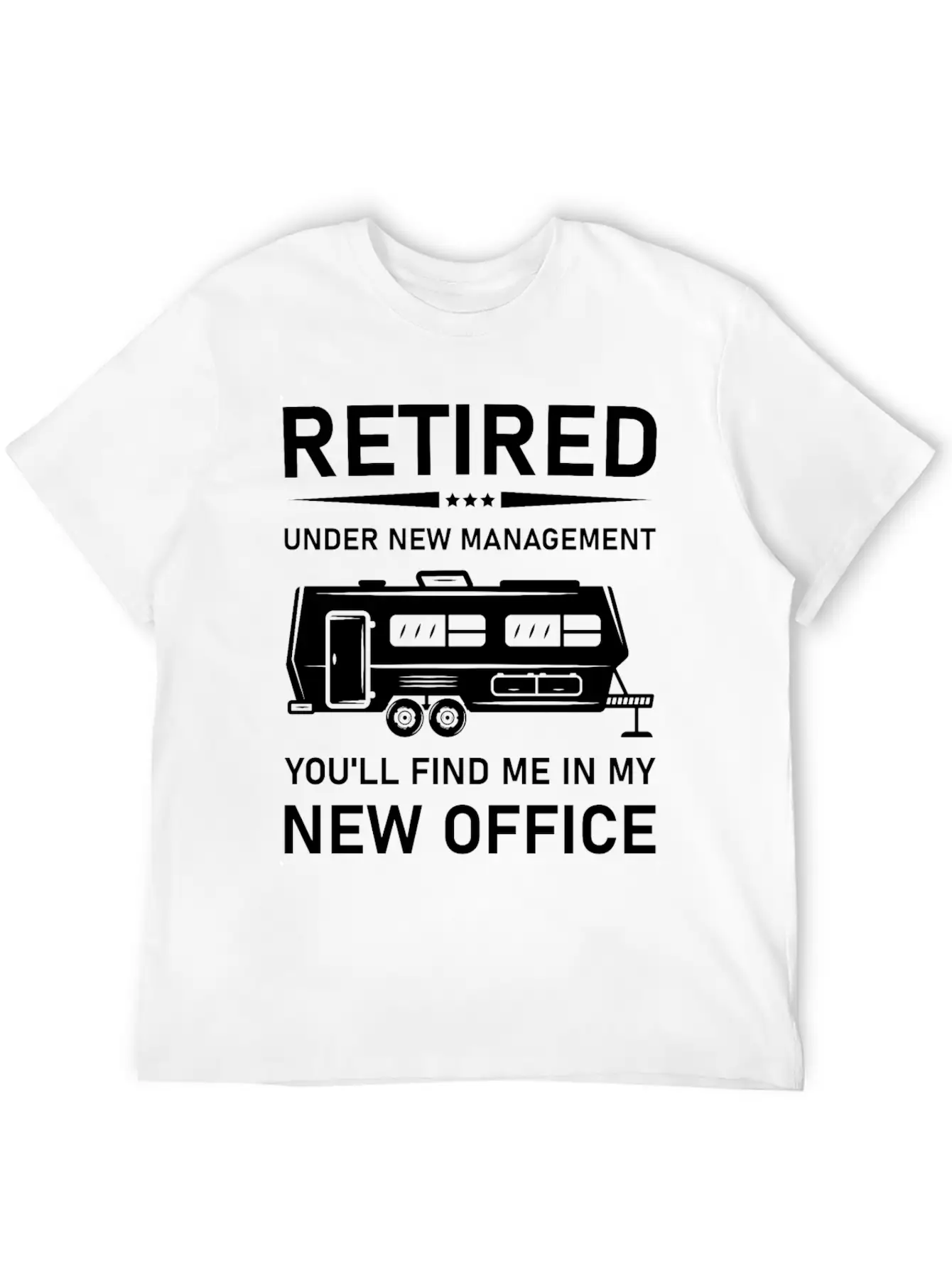 Retired Under New Management- Rv Camping Unisex Casual T-Shirt – Clean Design For Daily Comfort