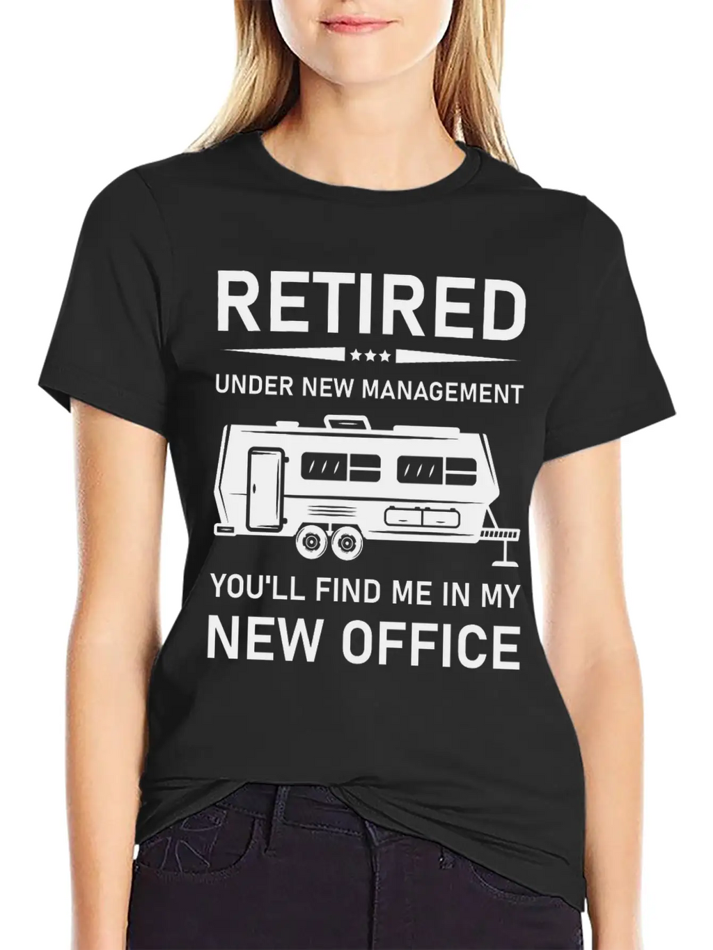 Retired Under New Management- Rv Camping Unisex Casual T-Shirt – Clean Design For Daily Comfort
